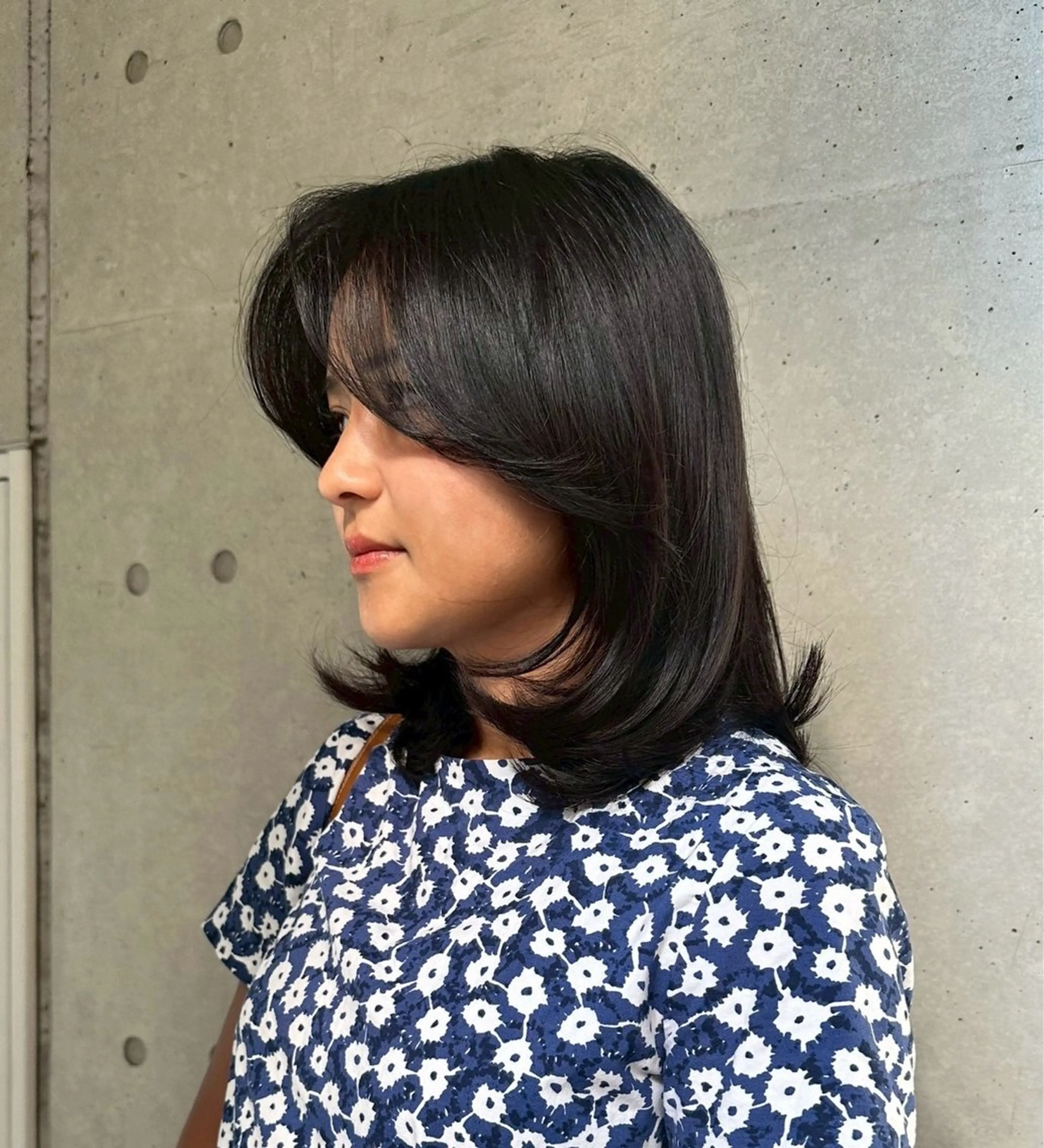 ミディアム カラー 海外風カラー🌿 透明感白髪染めのヘアスタイル