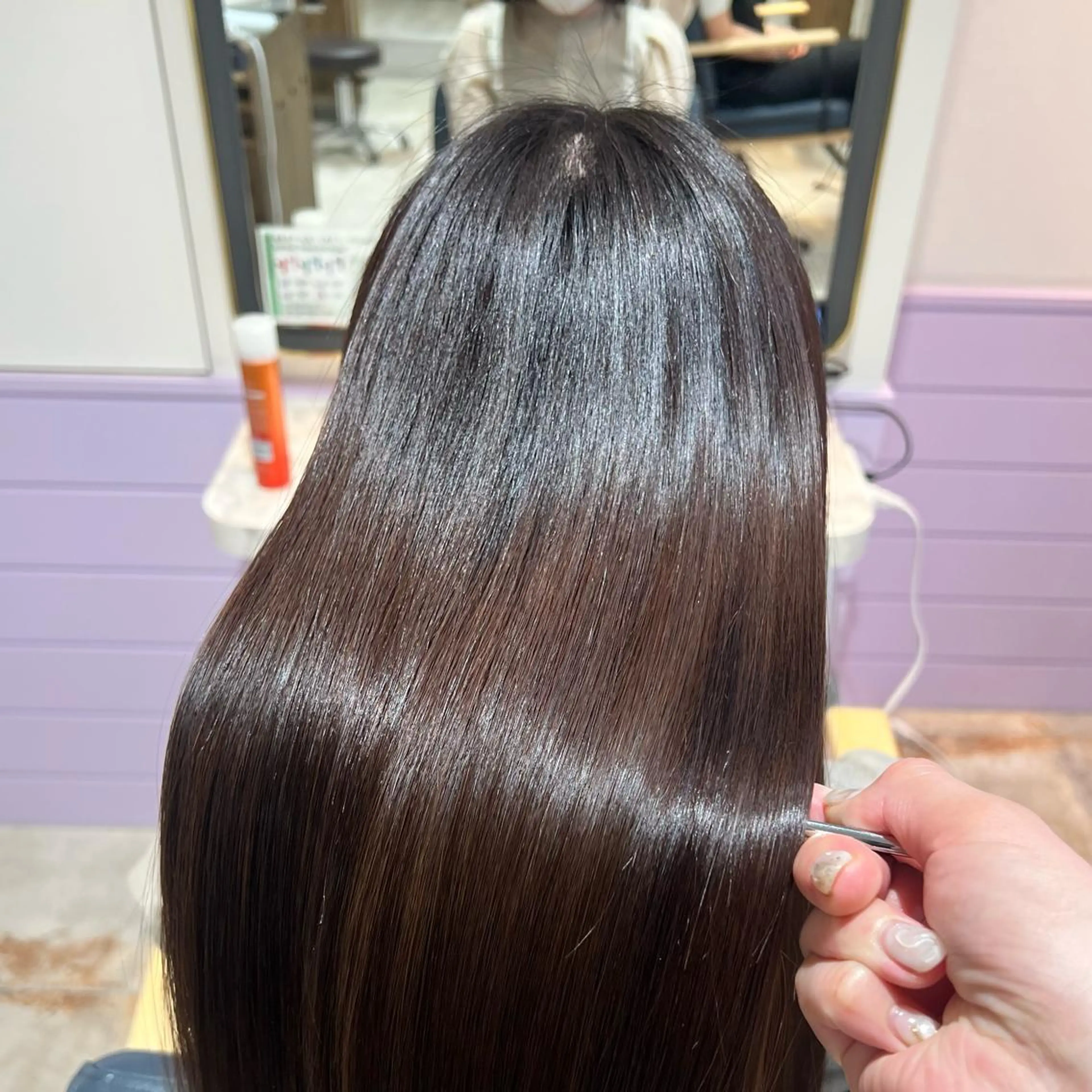 セミロング 縮毛矯正 縮毛矯正 トリートメント 髪質改善✨石塚 真梨奈のヘアスタイル