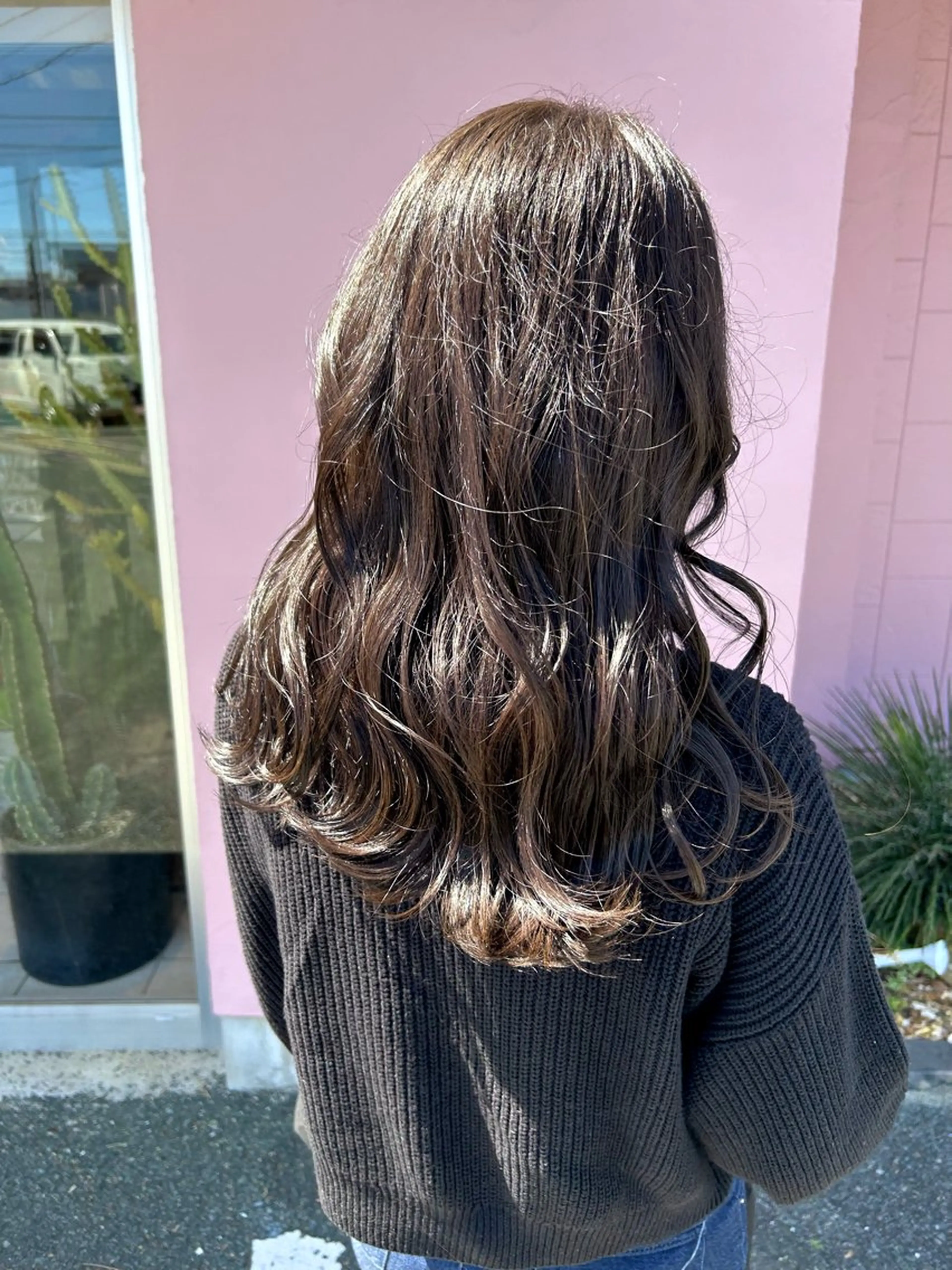 ロング カラー ブリーチ 透明感カラー ダブルカラー ブリーチなしカラー 🩷愛咲🩷レイヤー /透明感カラーのヘアスタイル