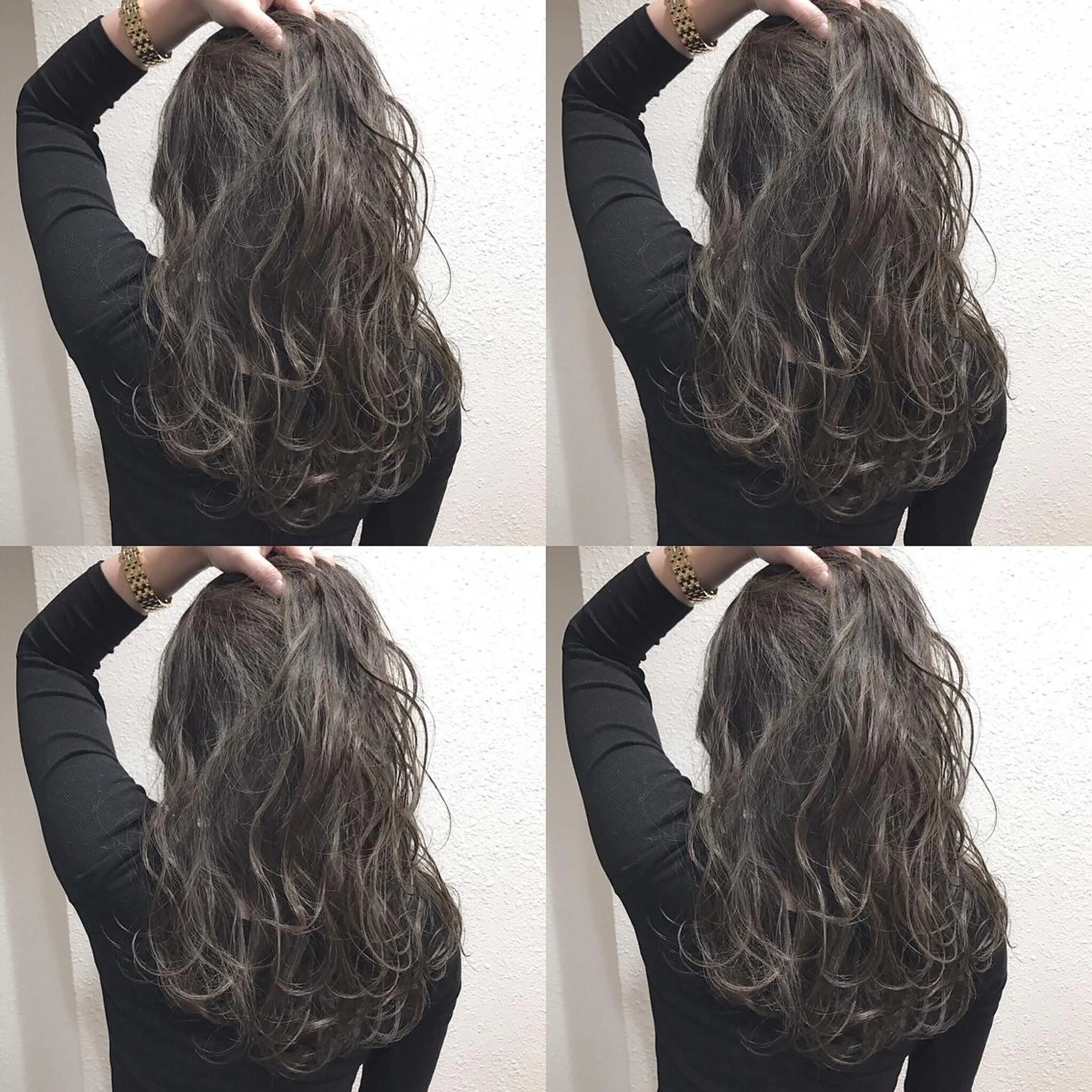ロング カラー グレージュ ハイライトカラー カーキグレージュ ハイライト HIRO. ★のヘアスタイル