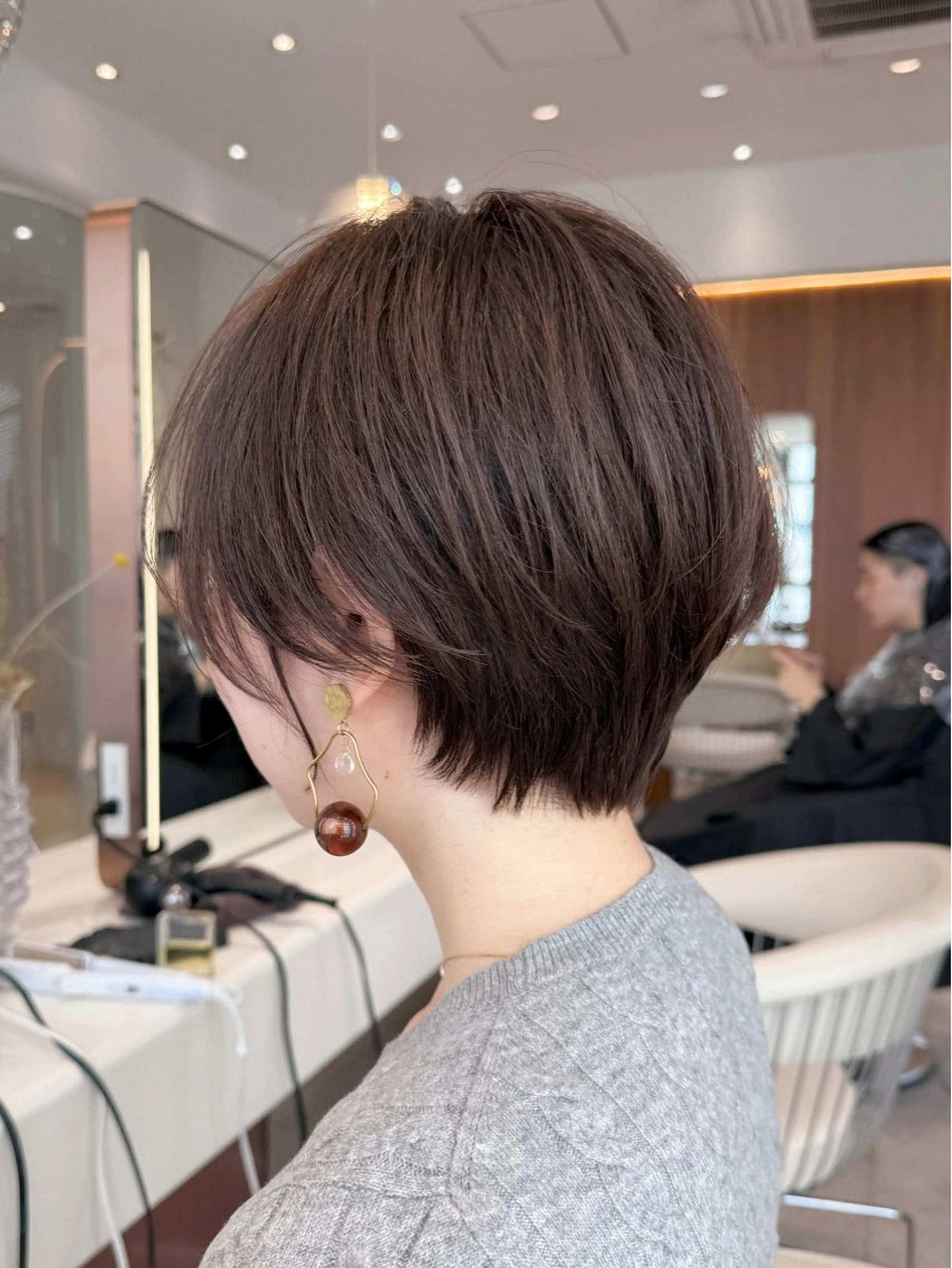 ショート カラー カット ヘアカラー トリートメント 田中航平/渋谷ボブ/ レイヤーボブのヘアスタイル