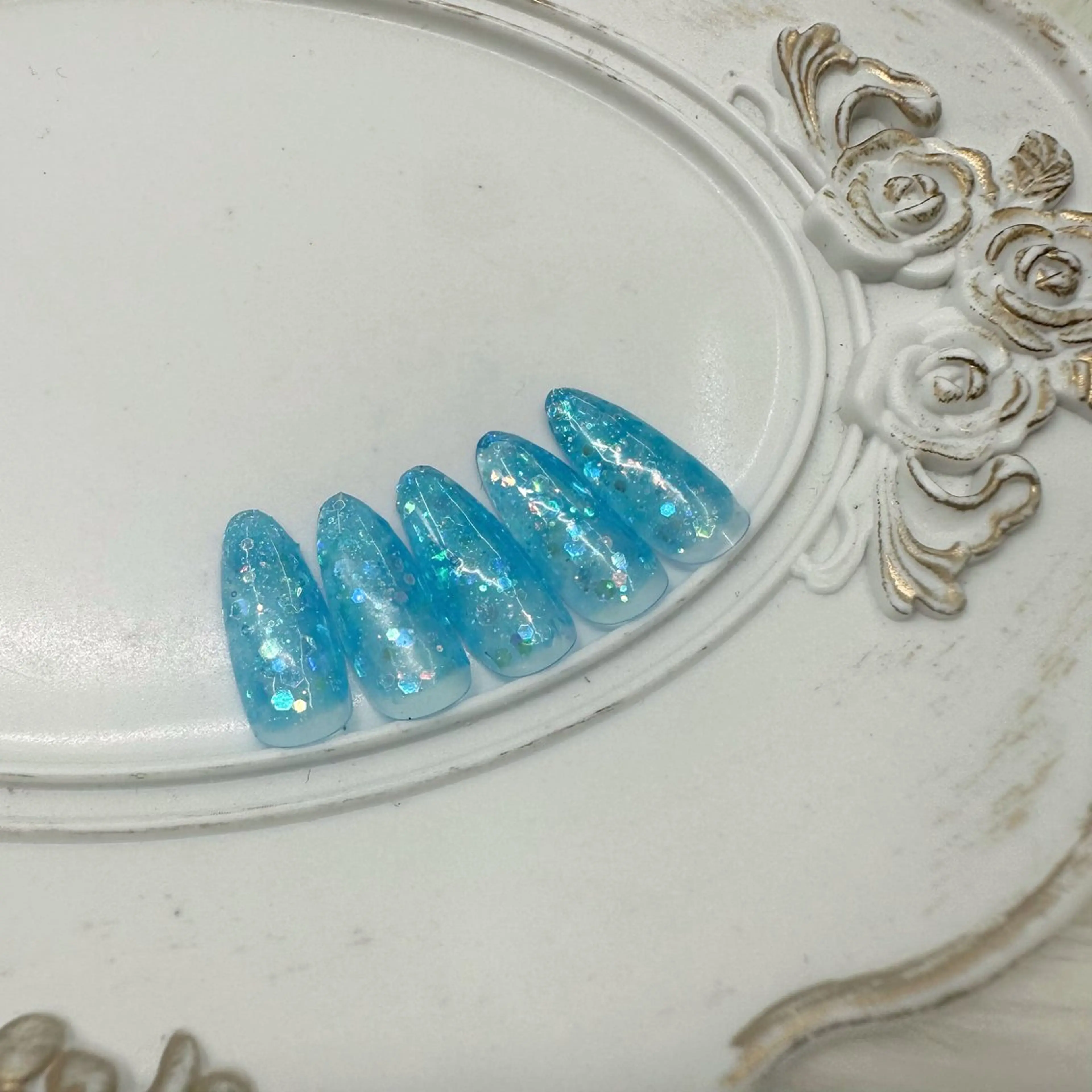 ネイル キラキラネイル ハンドネイル エリクサーネイル池袋 藤田のネイルデザイン