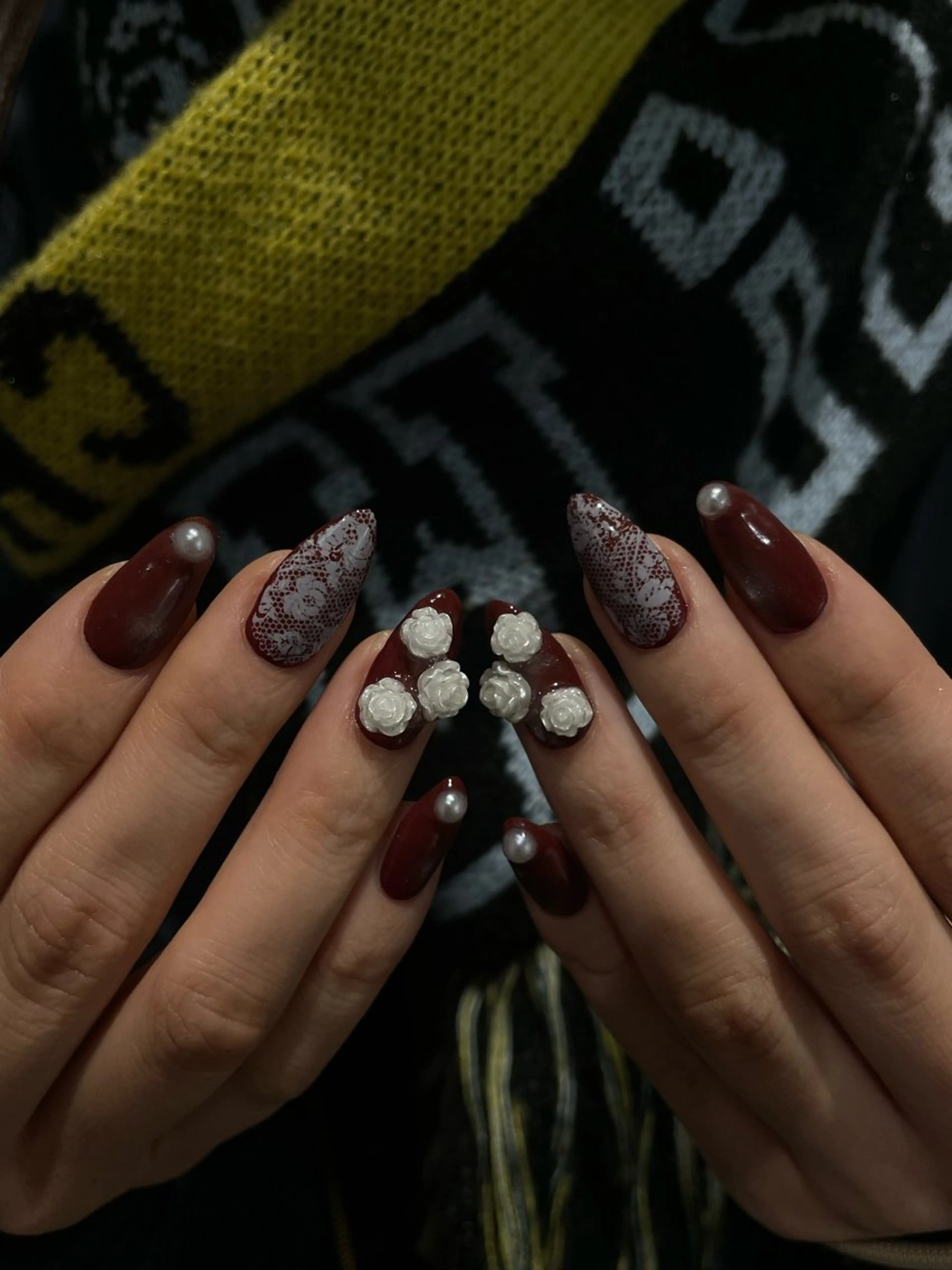 ネイル ハンドネイル うの 韓国ﾈｲﾙ໒꒱⋆⭒˚のネイルデザイン