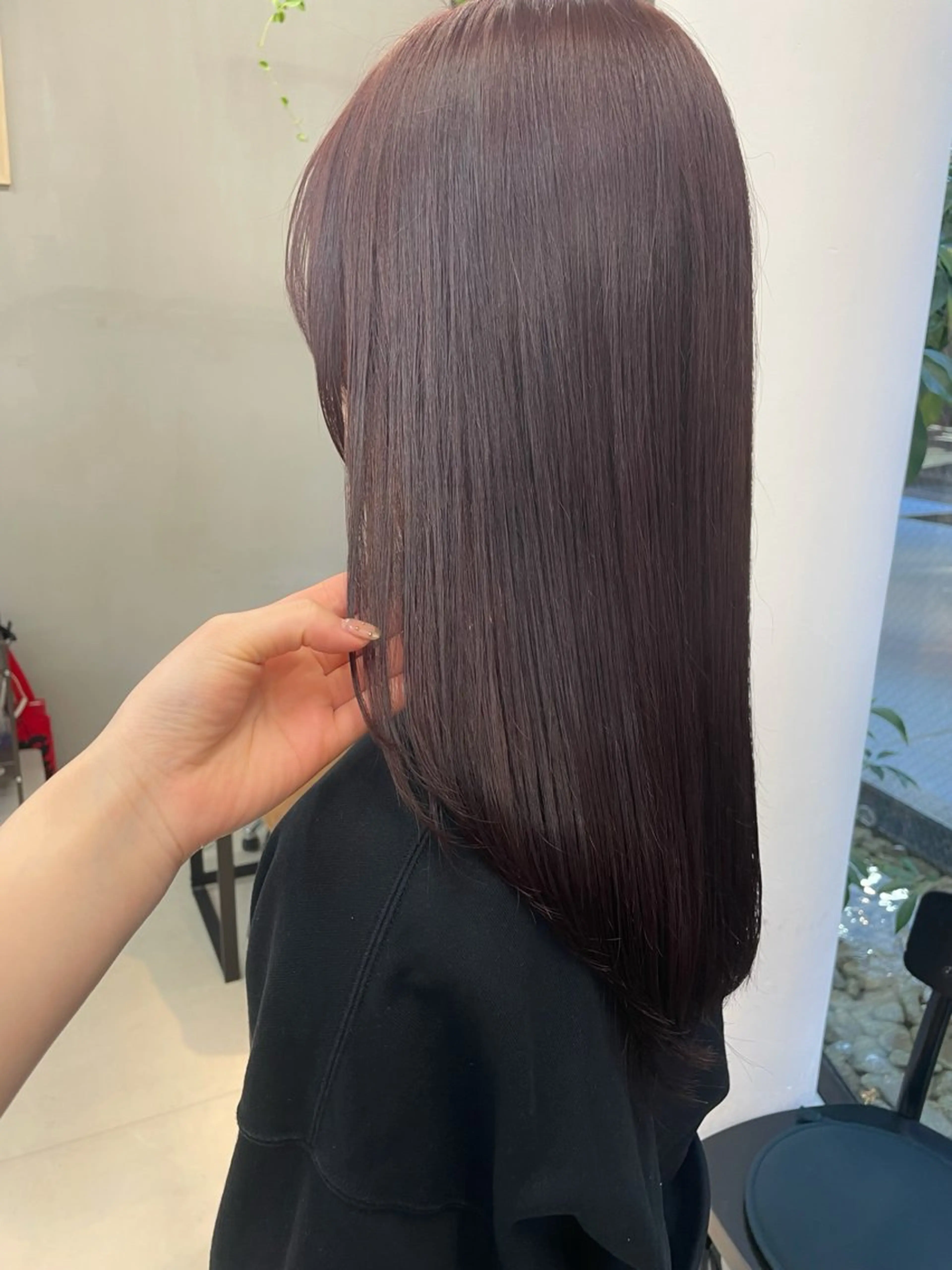 ロング カラー グレージュ ラベンダーカラー ラベンダーグレージュ ラベンダーグレー ヘアカラー トリートメント カットモデル募集中 🤍harunaのヘアスタイル