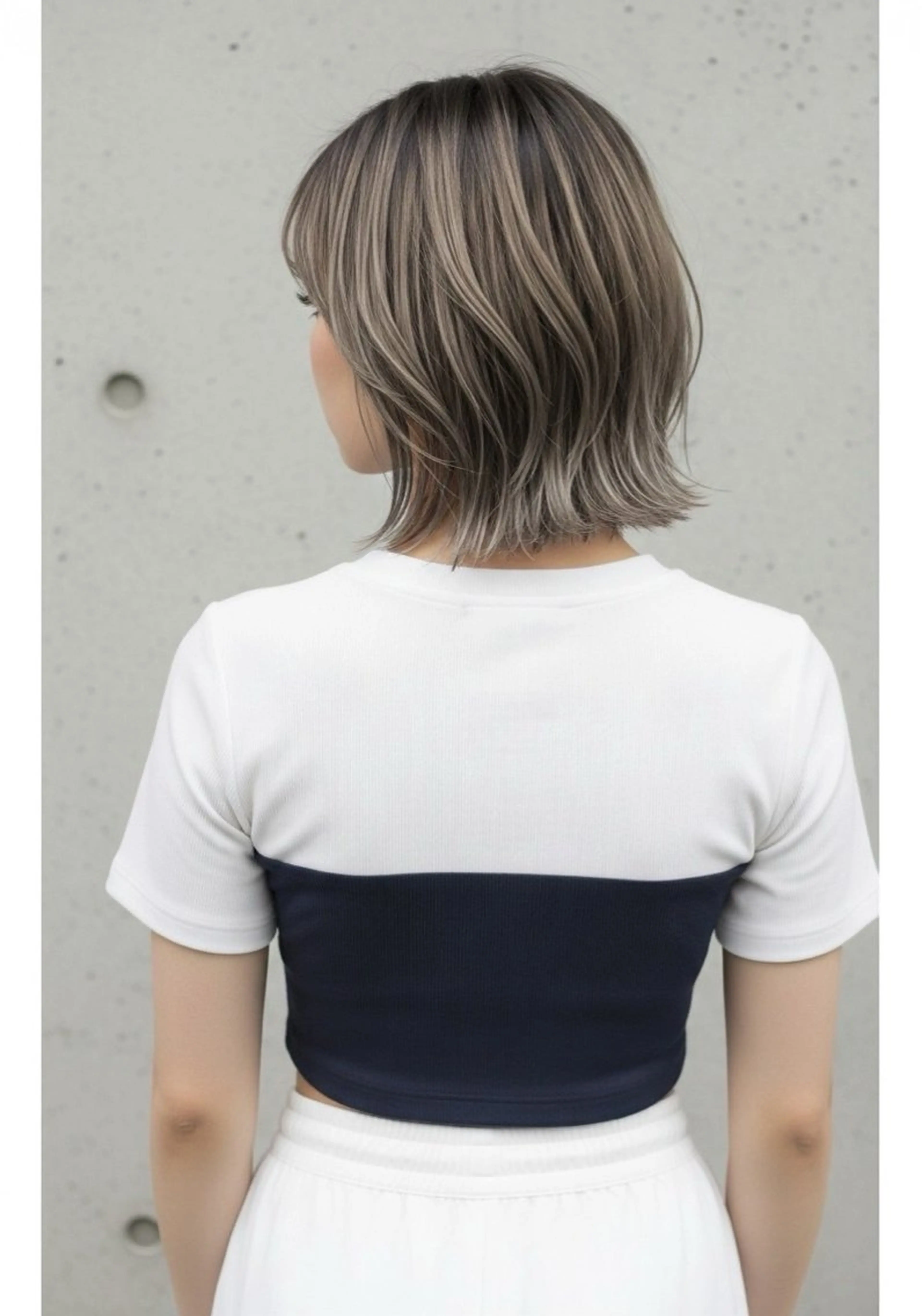 ミディアム 橋本 茉保のヘアスタイル