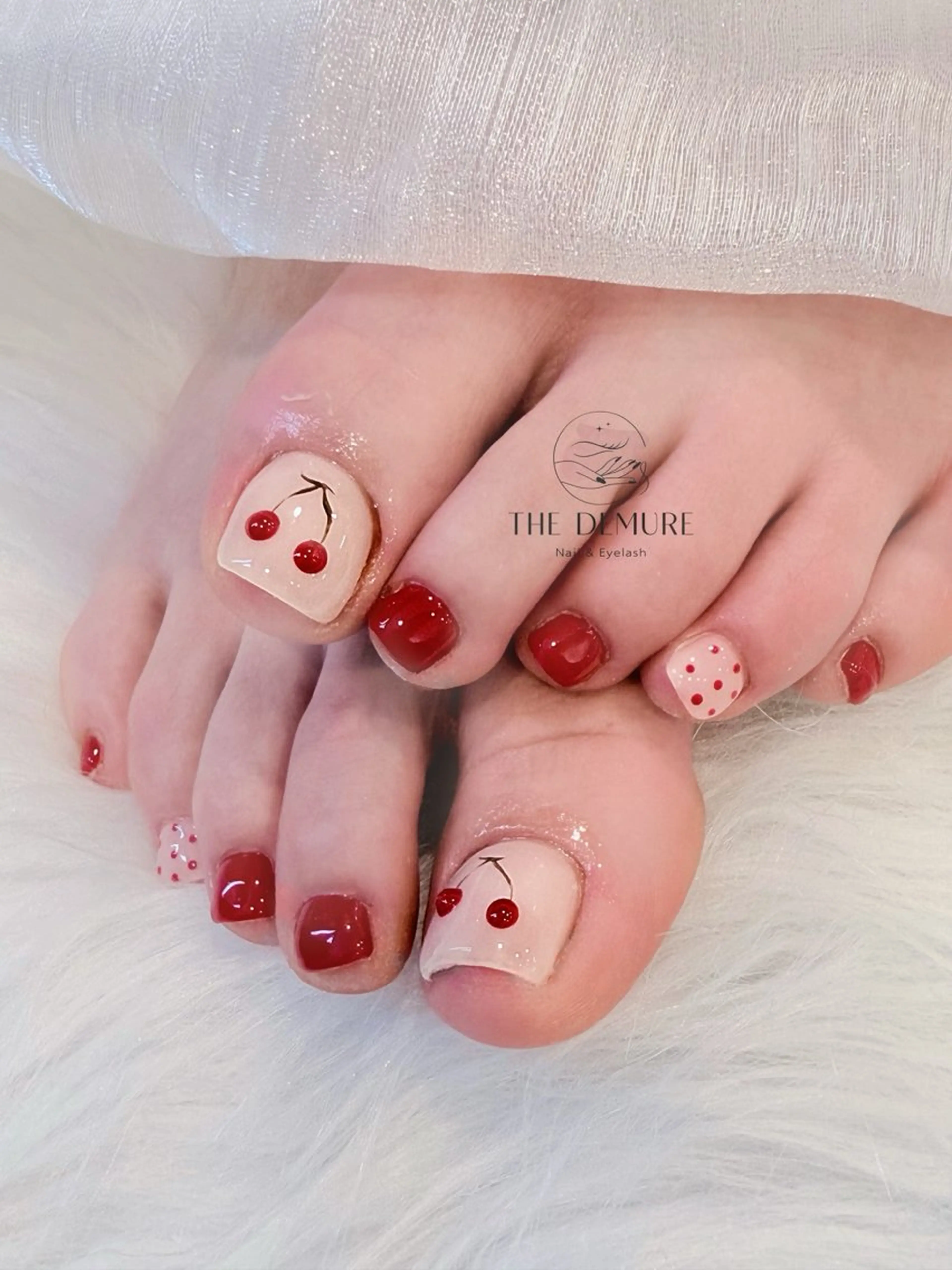 ネイル アートネイル フットネイル 韓国ネイル ロングネイル マグネットネイル フットネイル NailDemure 【銀座店】のネイルデザイン