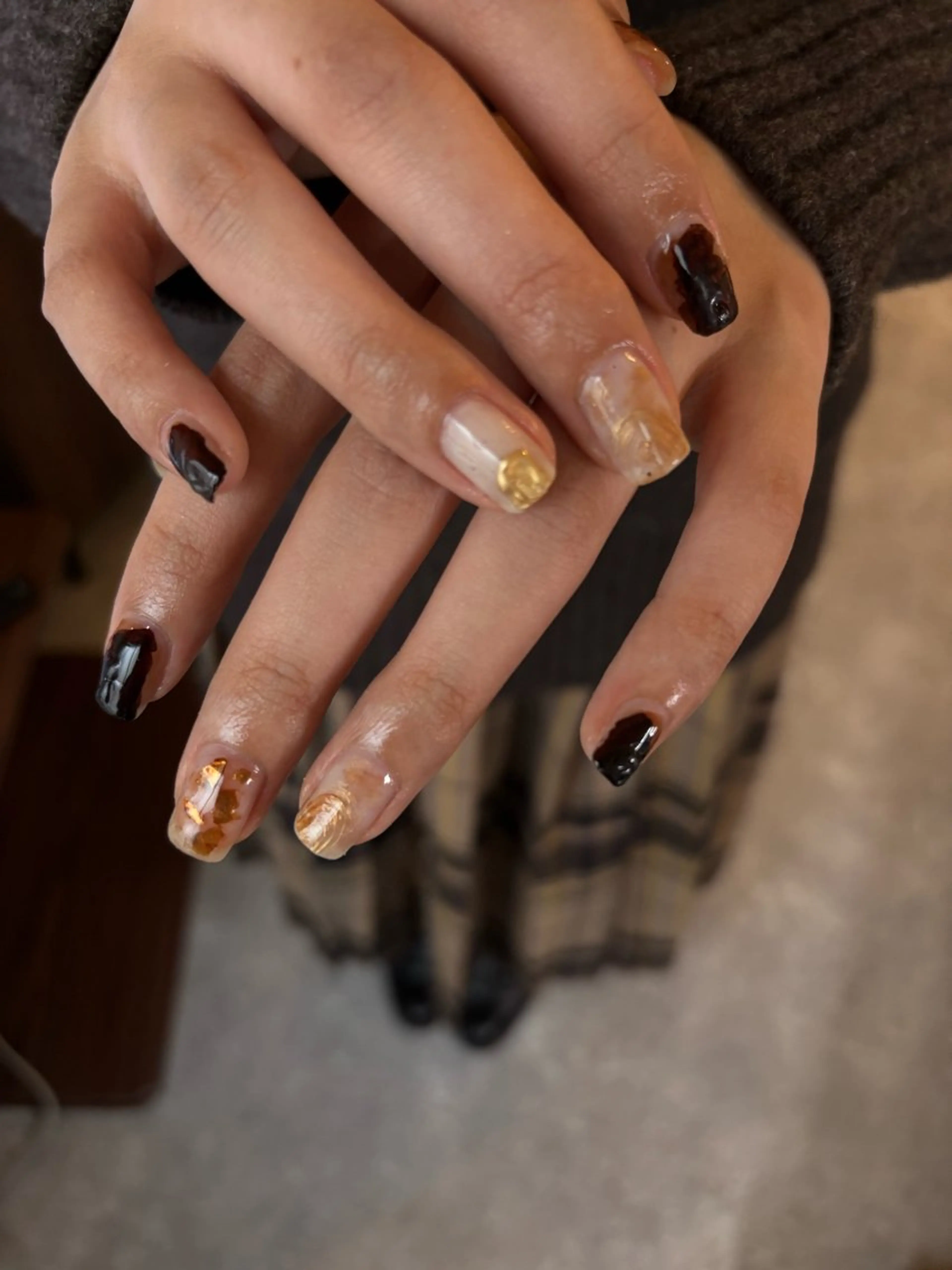 ネイル ニュアンスネイル ハンドネイル 【新宿三丁目】 もえNoël🎨🤍のネイルデザイン