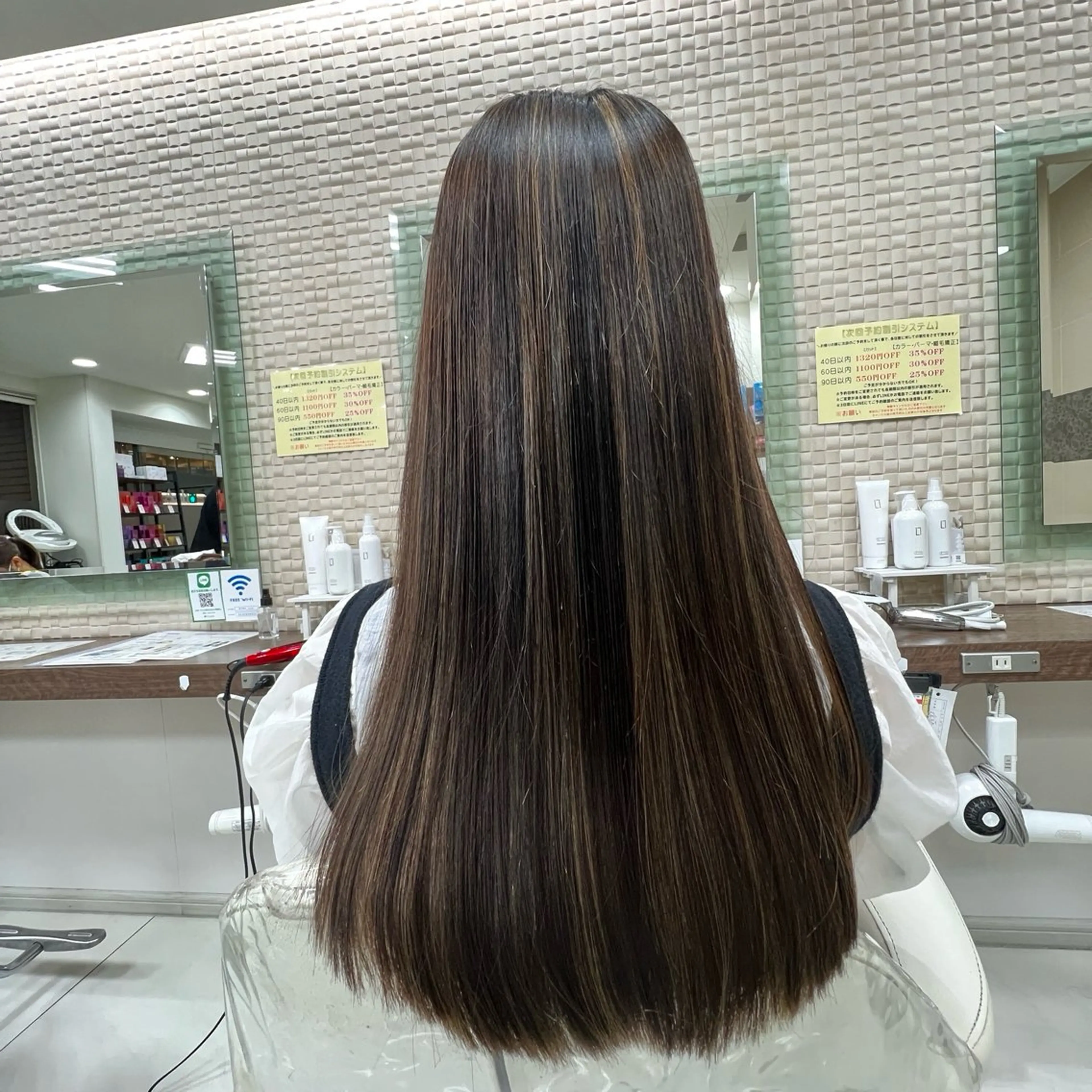 ロング 縮毛矯正 縮毛矯正 原田 虎太郎のヘアスタイル