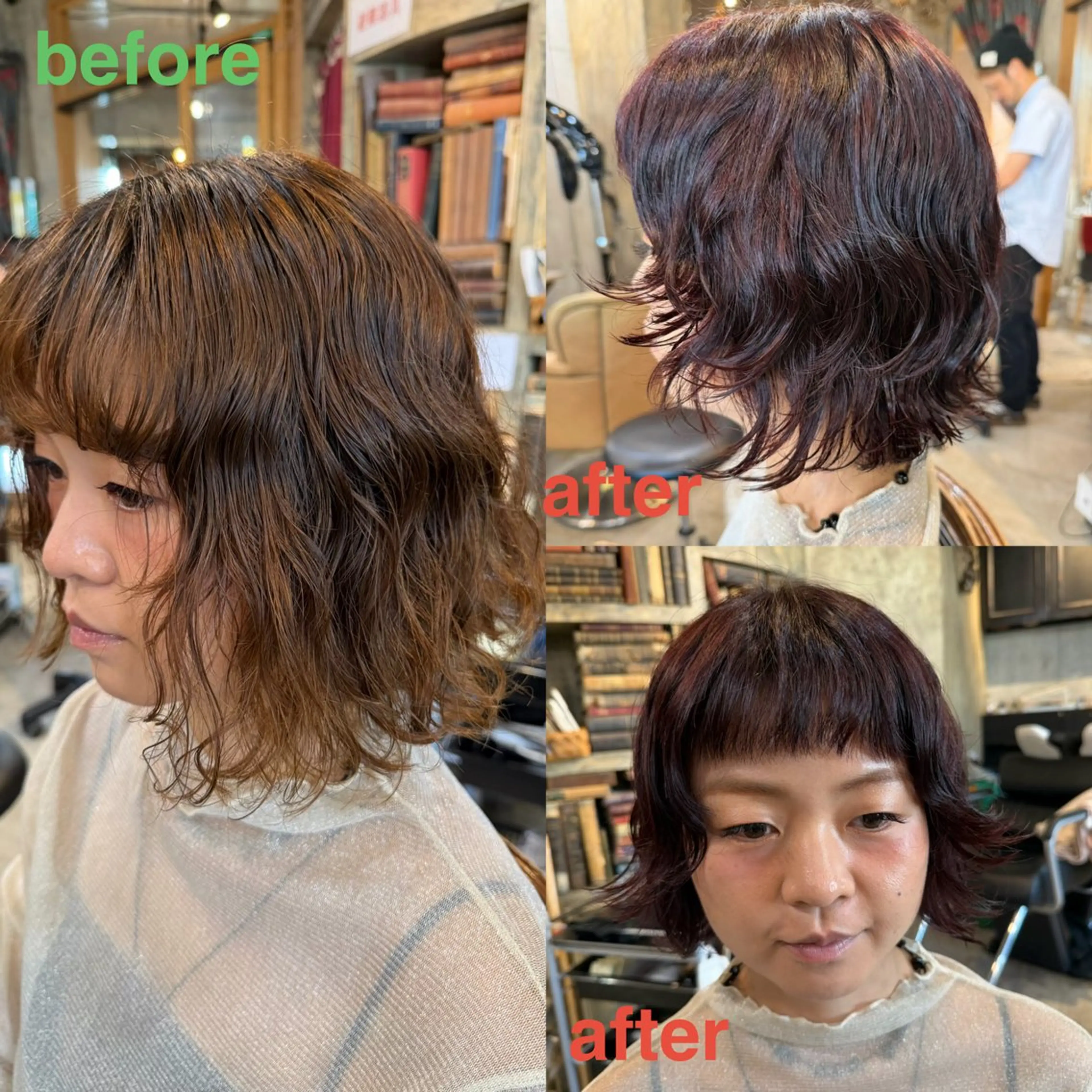 ショート ボブ くびれヘア レイヤーカット オン眉 カット ヘアカラー トリートメント 🍀Ryosuke 🍀のヘアスタイル
