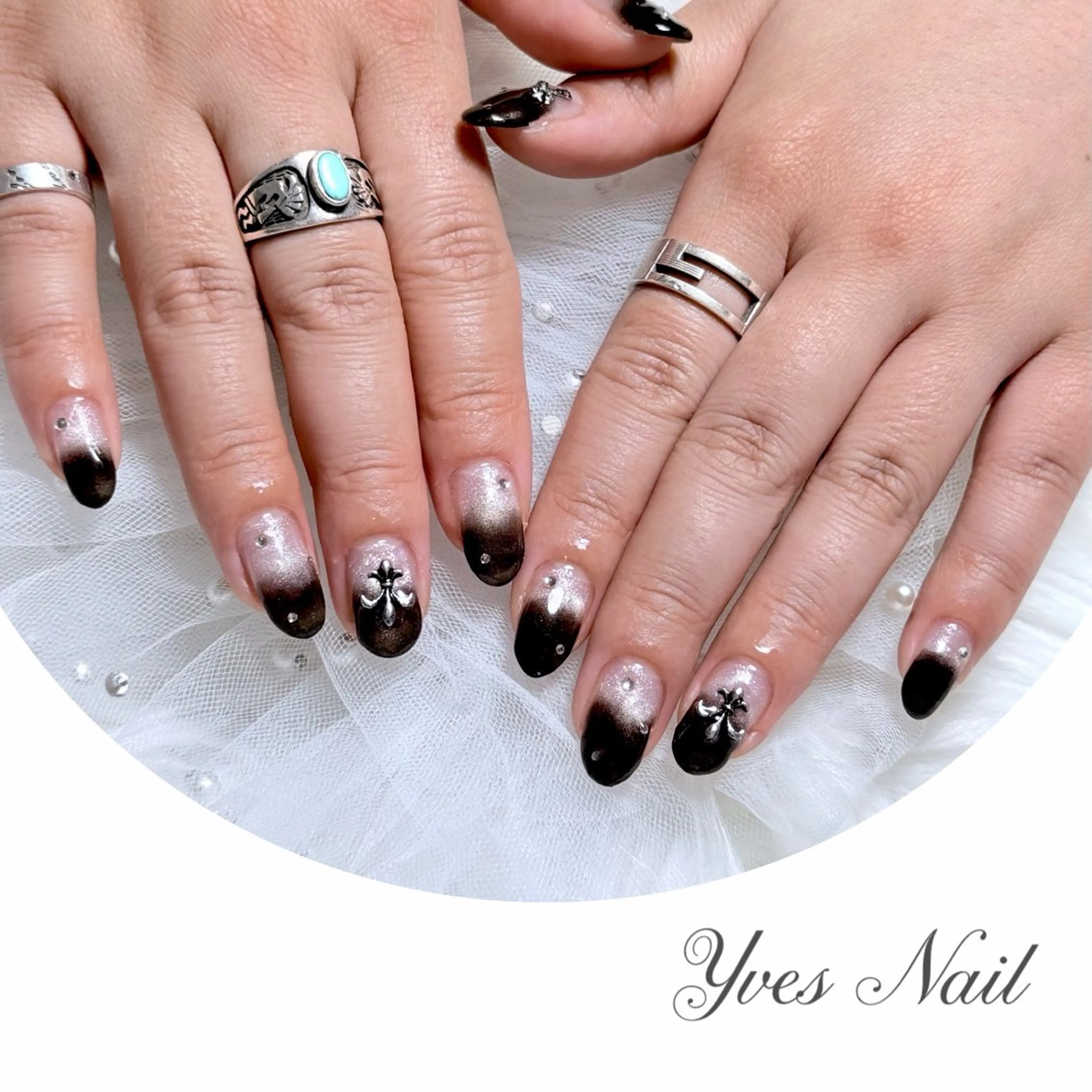 ネイル グラデーション マグネットネイル ハンドネイル kanno yのネイルデザイン