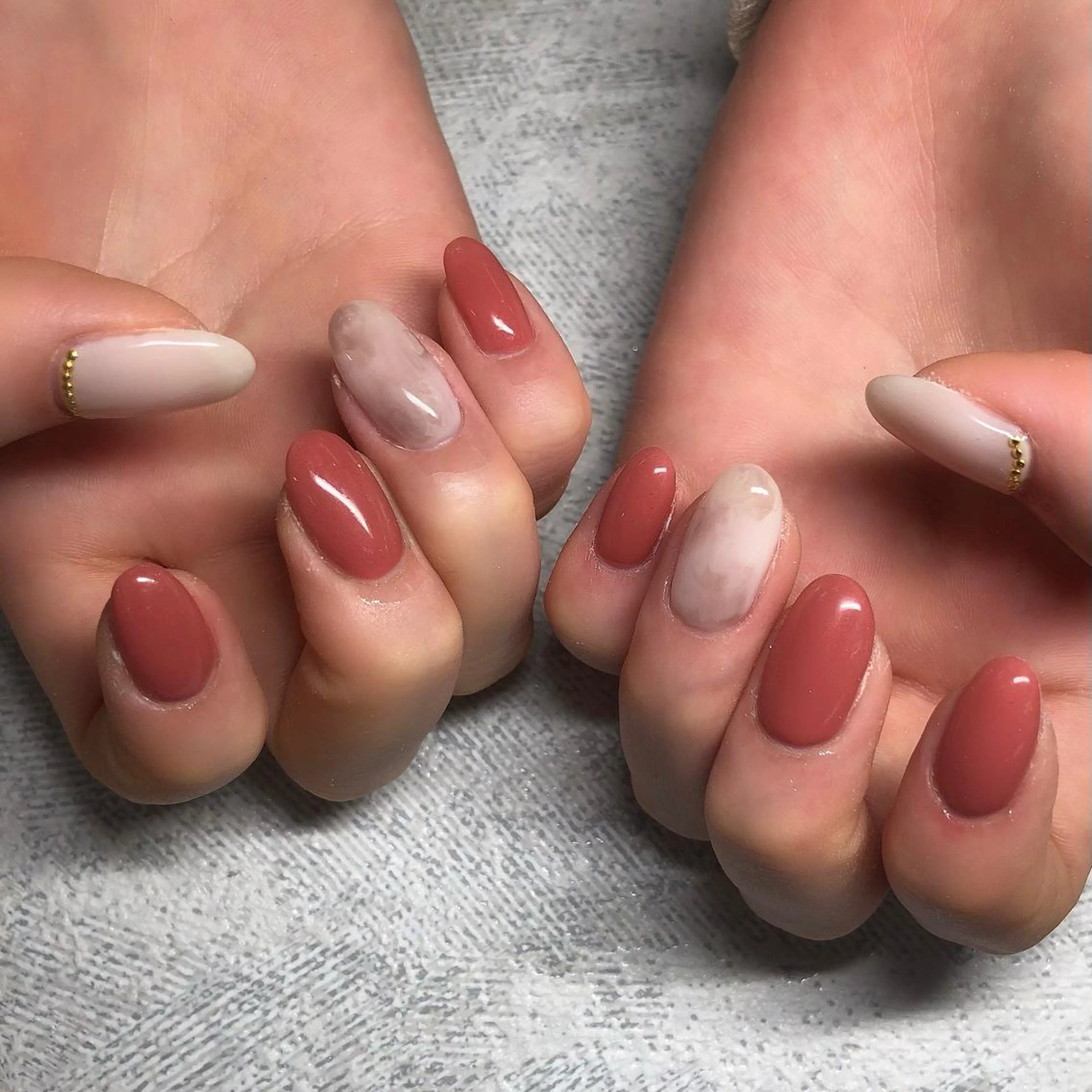 ネイル 持ち込み ニュアンスネイル シンプルネイル ハンドネイル 【Yappy🌈】 💖P-tanaのネイルデザイン