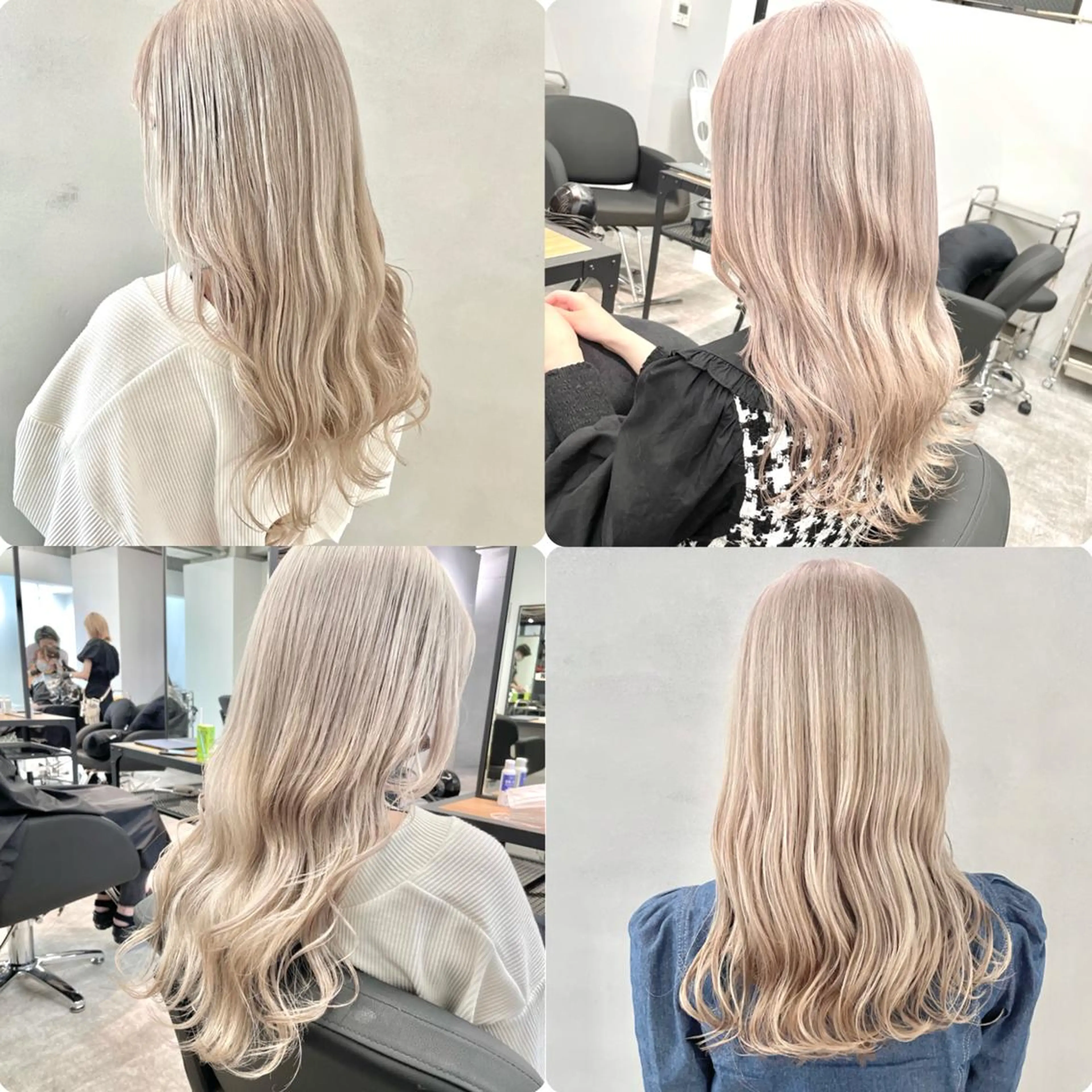 セミロング カラー ハイトーンカラー ヘアカラー トリートメント MiL所属・✨ハイトーン✨ 濱田知孝のヘアスタイル