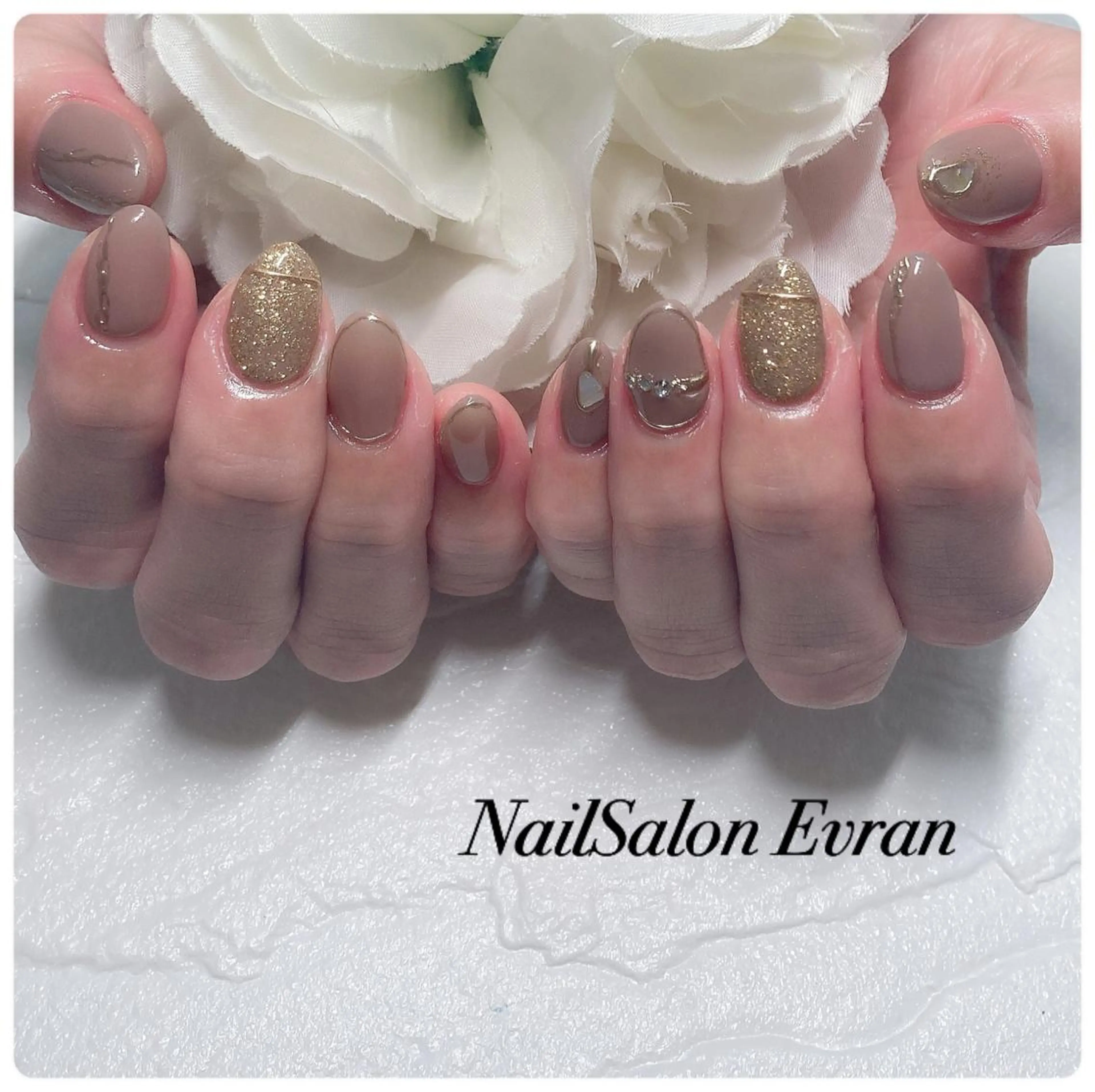 ネイル ニュアンスネイル ハンドネイル Nail salon Evranのネイルデザイン