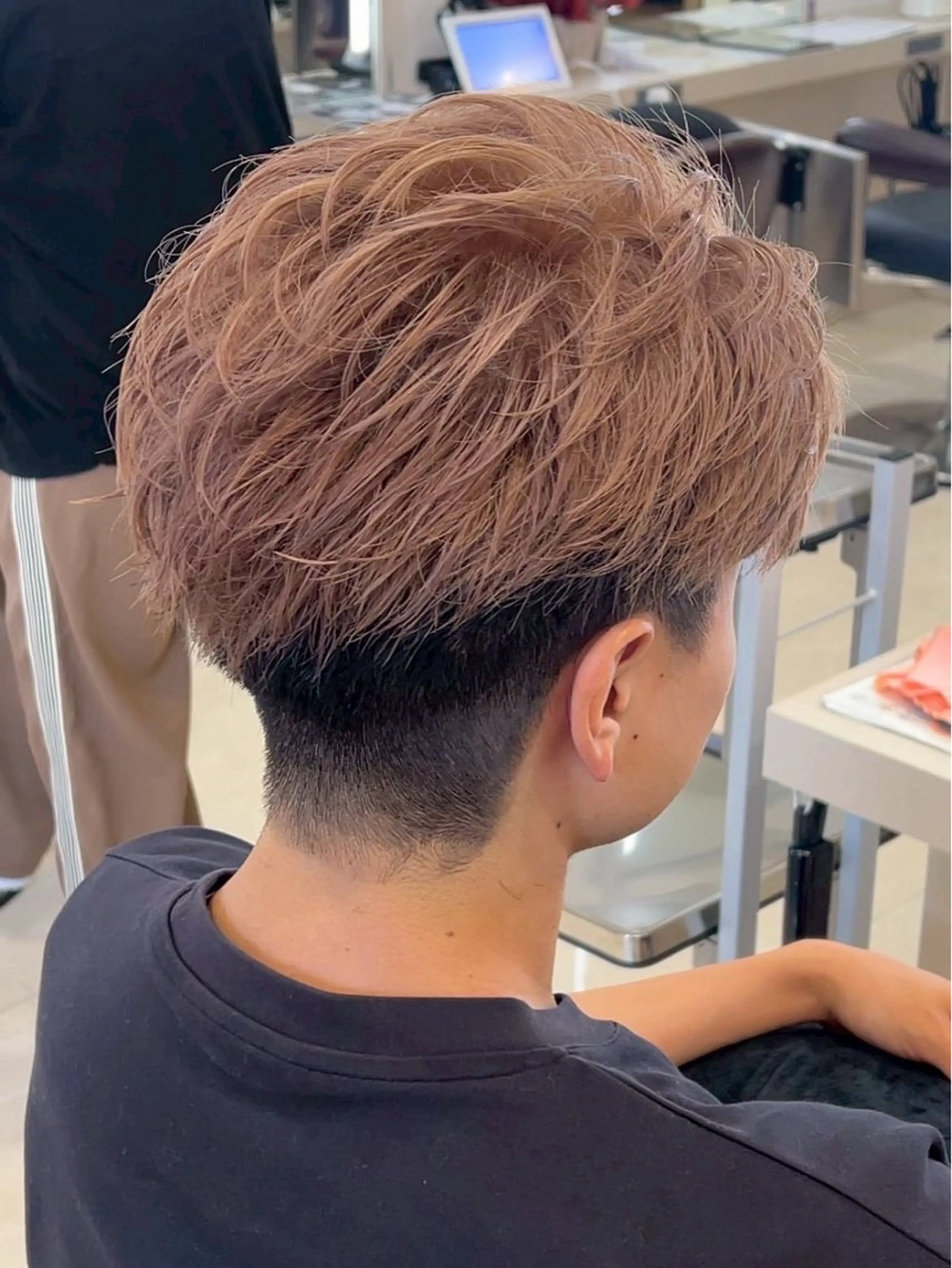 ショート カラー メンズ カット ヘアカラー パーマ/ハイトーン /吉田眞のヘアスタイル