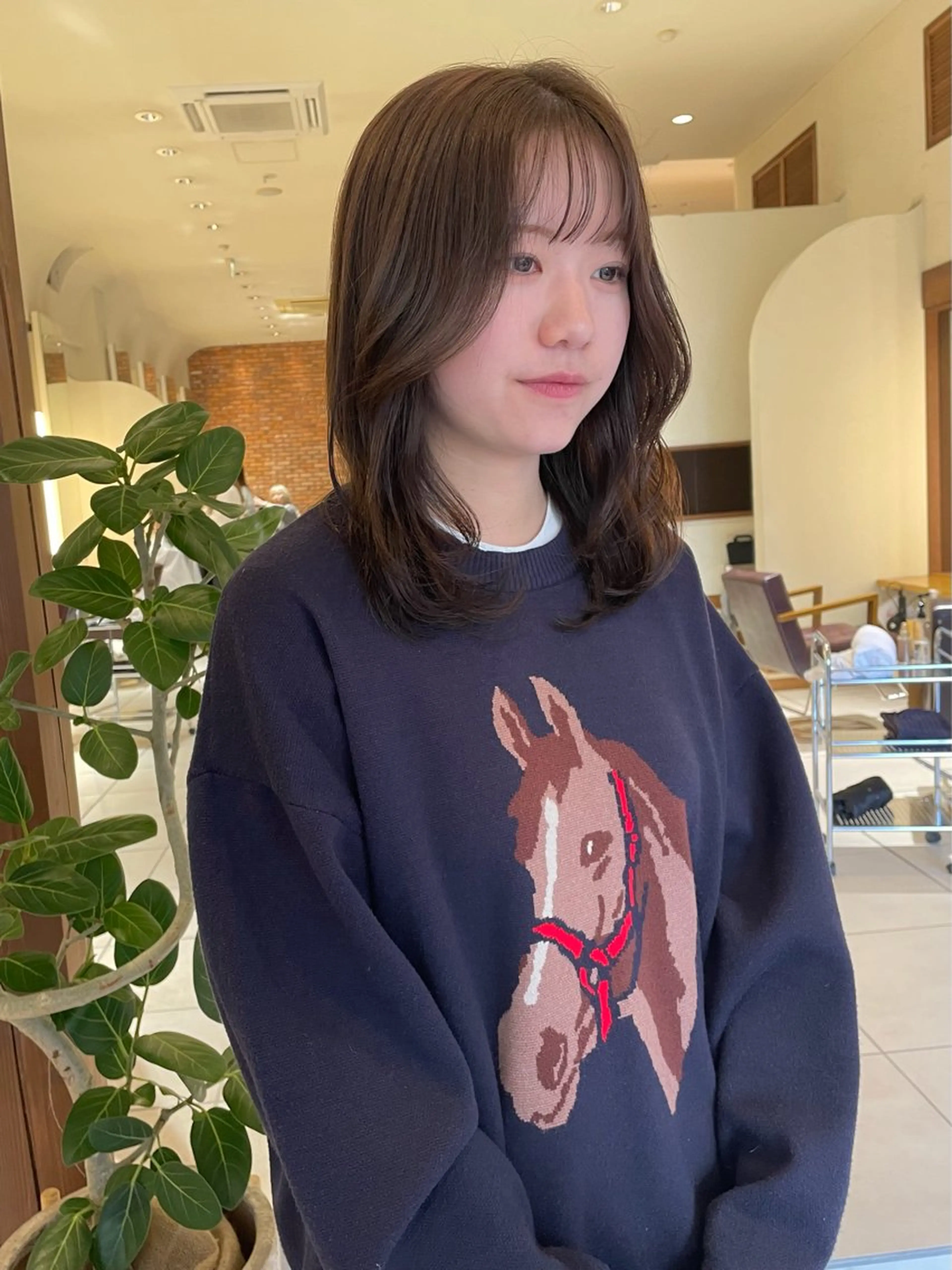 ミディアム 似合わせヘア🤎透明 感カラー🤎MIKAのヘアスタイル