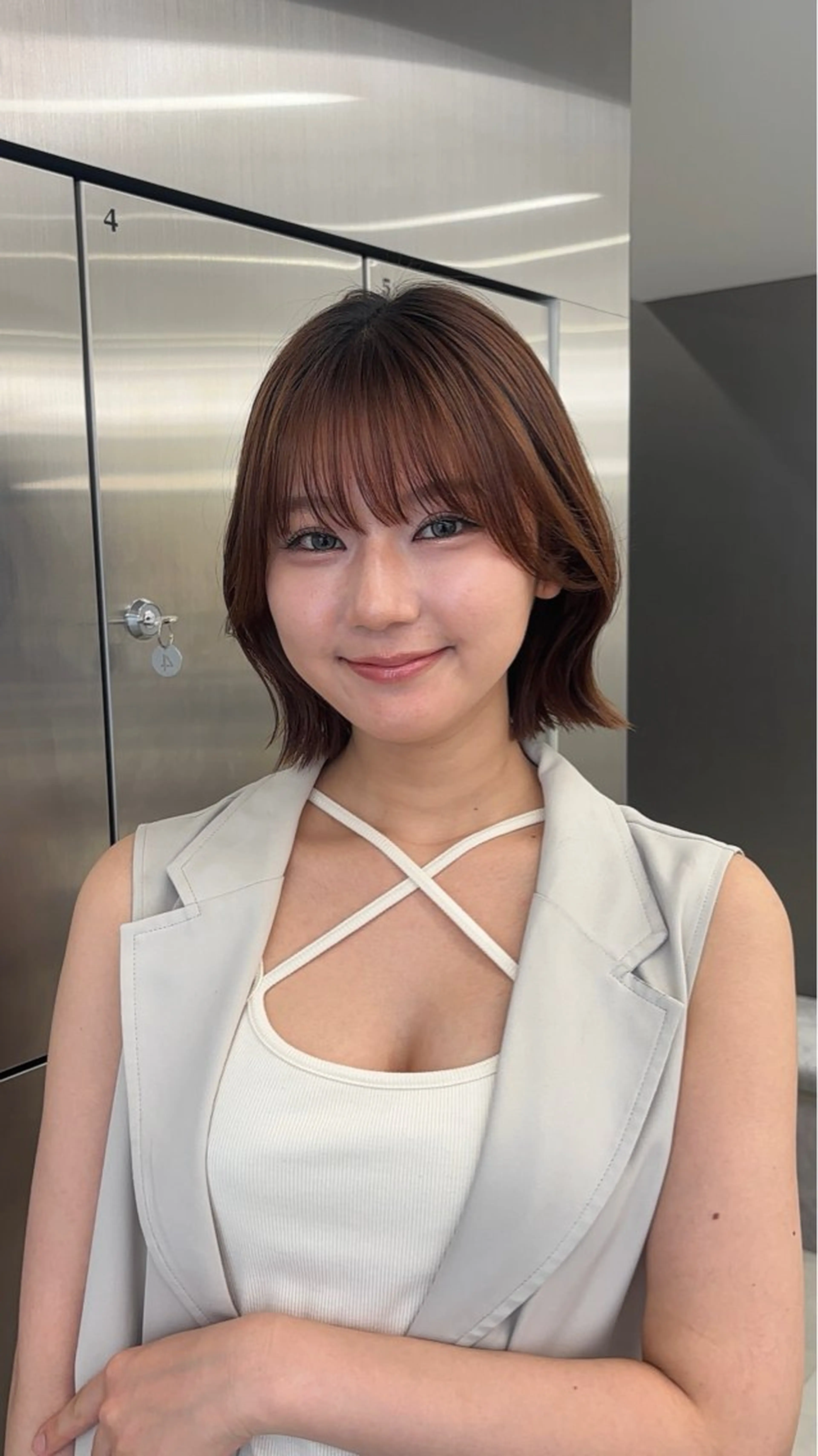 ミディアム トリートメント レイヤー・ボブ特化 /小顔カット/こうたのヘアスタイル