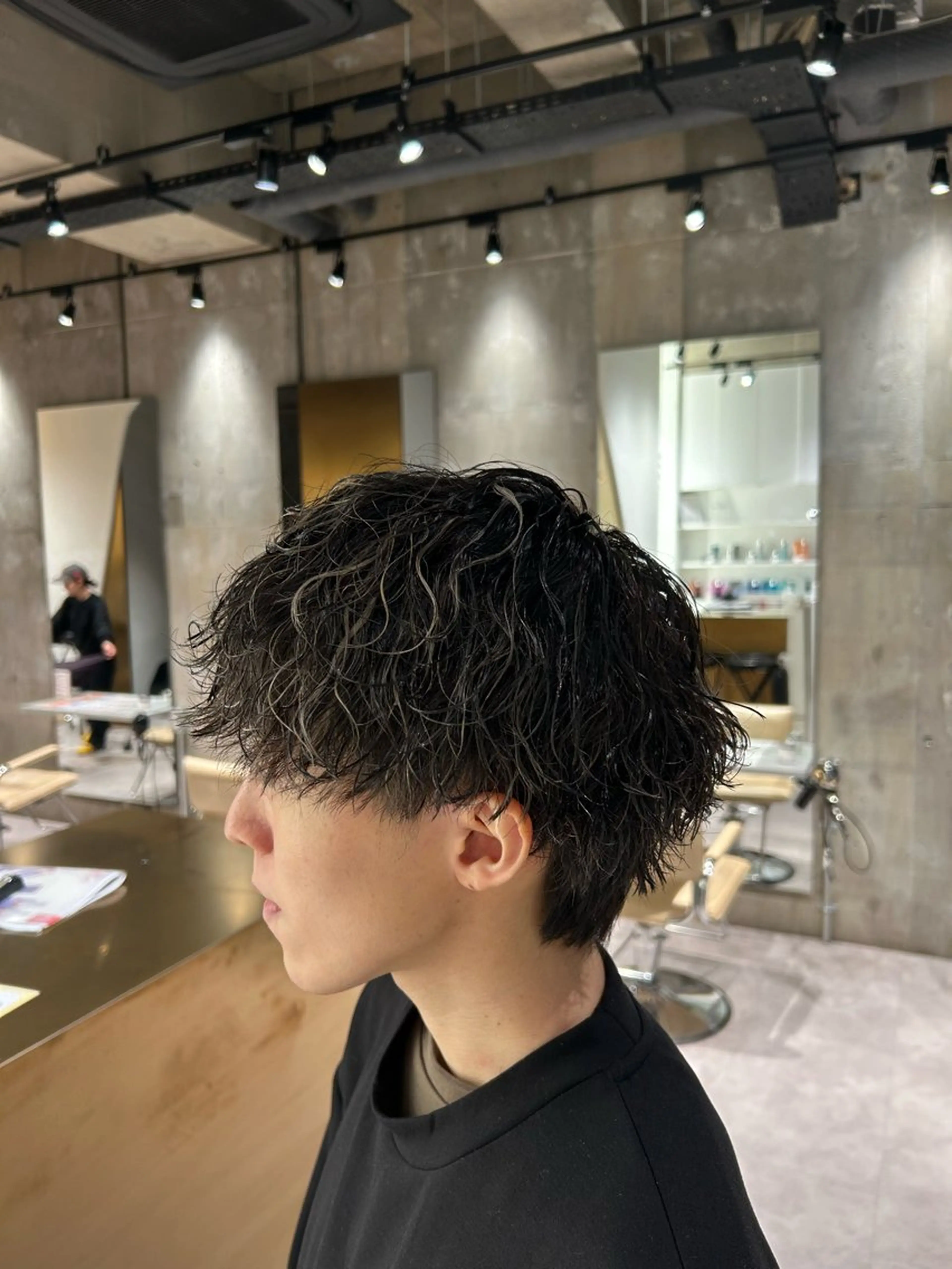 カラー パーマ メンズ メンズハイライト メンズパーマ ハイライトカラー 無料ショートモデル 募集✔️SEIYAのヘアスタイル