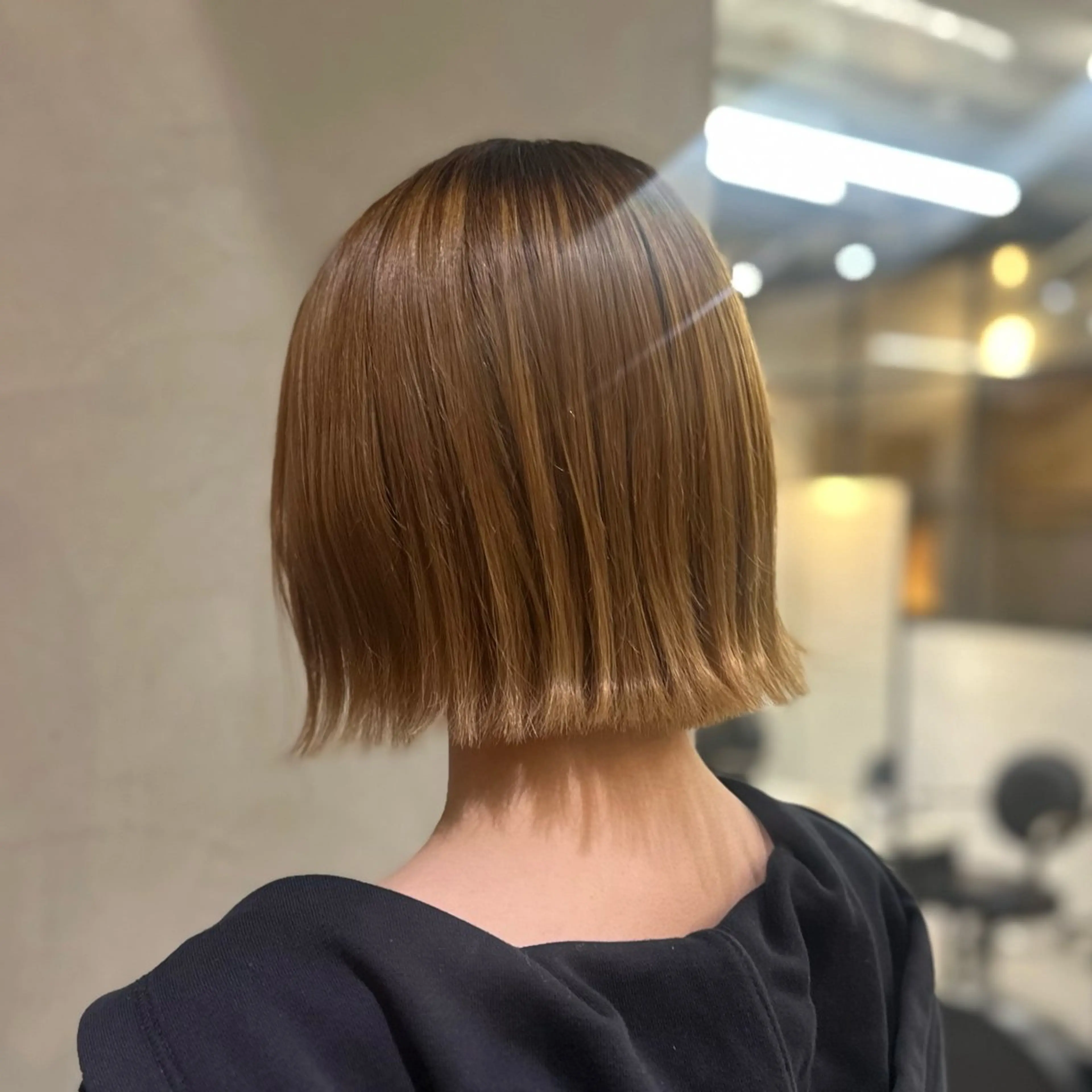 ショート ボブ 外ハネヘア 韓国レイヤー/艶髪/ manami🥣のヘアスタイル