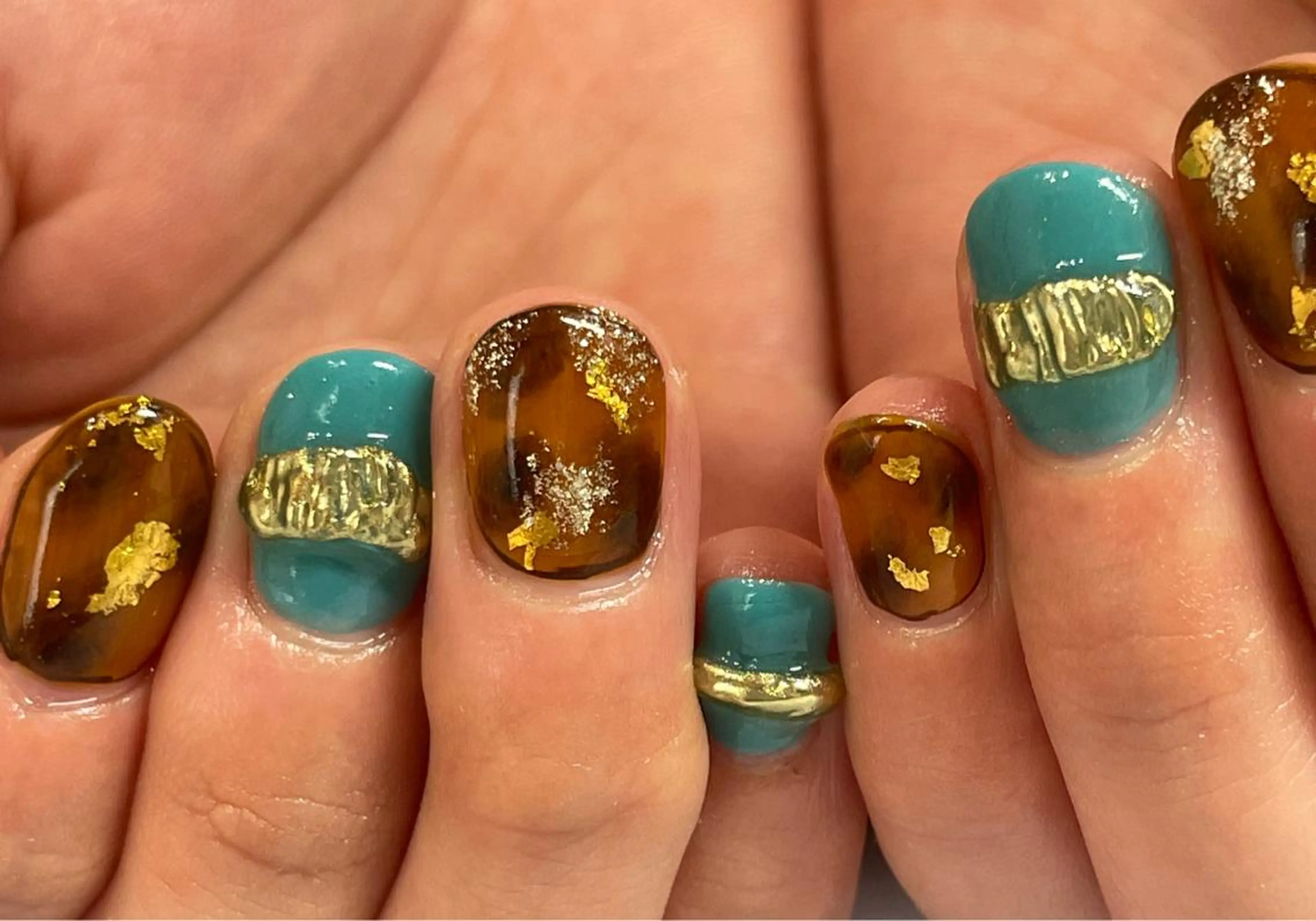 カラー メンズ ネイル Chérinail 爪のお手入れのネイルデザイン