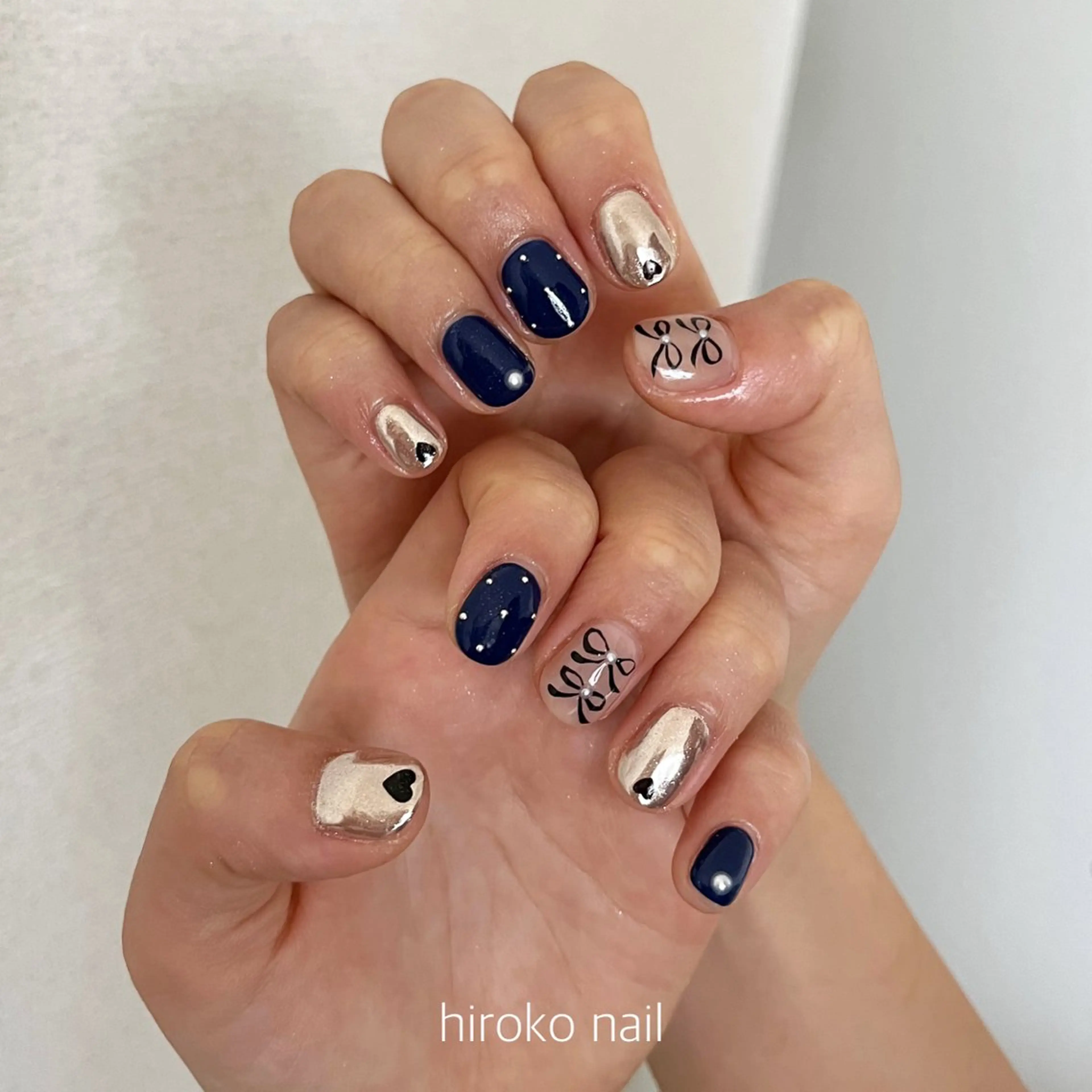 ミディアム ネイル hiroko nailのネイルデザイン