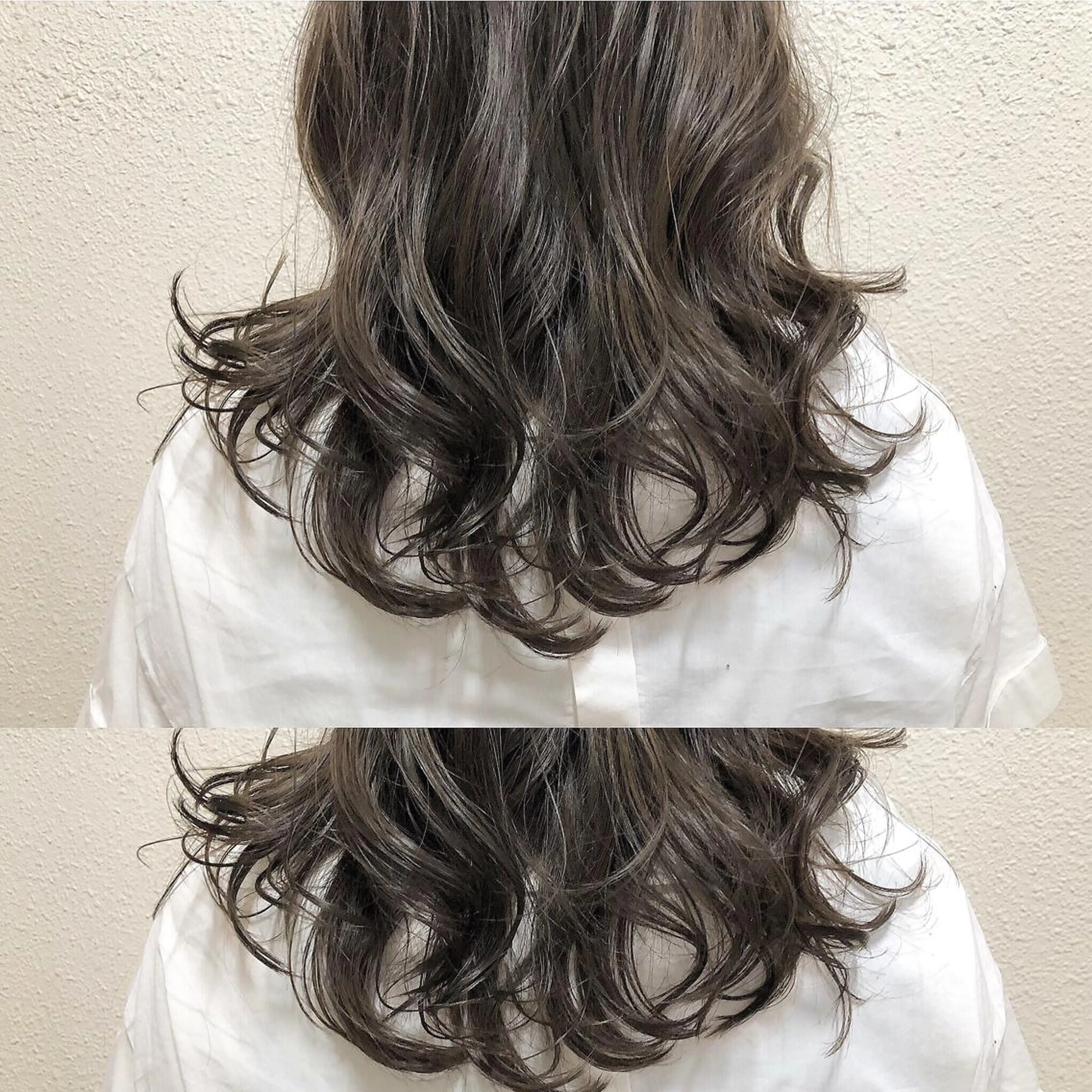 ミディアム カラー ブルーカラー ブルージュ カット ヘアカラー トリートメント ツキノキ ミナのヘアスタイル