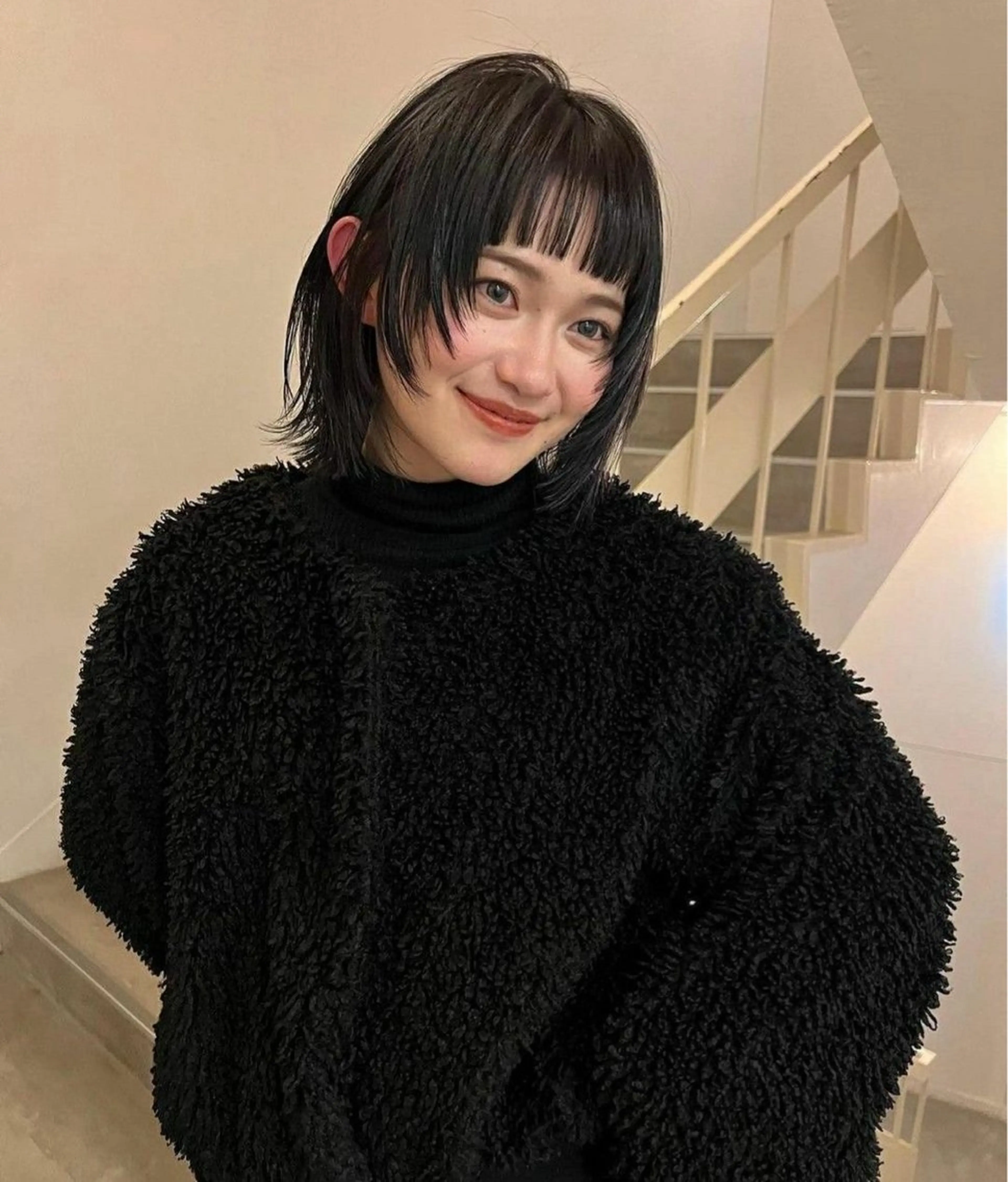 ミディアム 似合わせカット オン眉 野口 咲愛のヘアスタイル