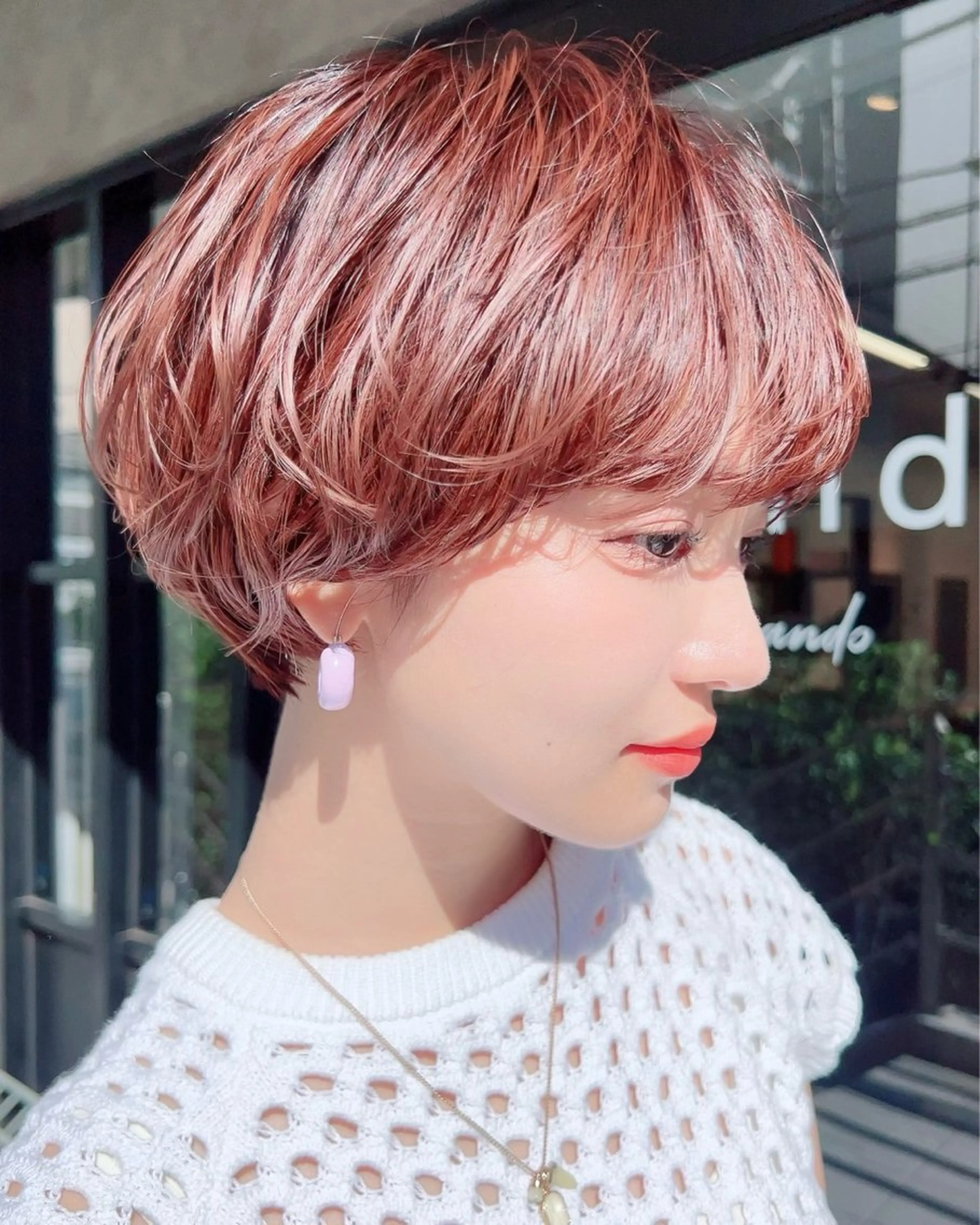 ショート ショートヘア トリートメント レイヤー・ボブカット 透明感カラーこうたのヘアスタイル