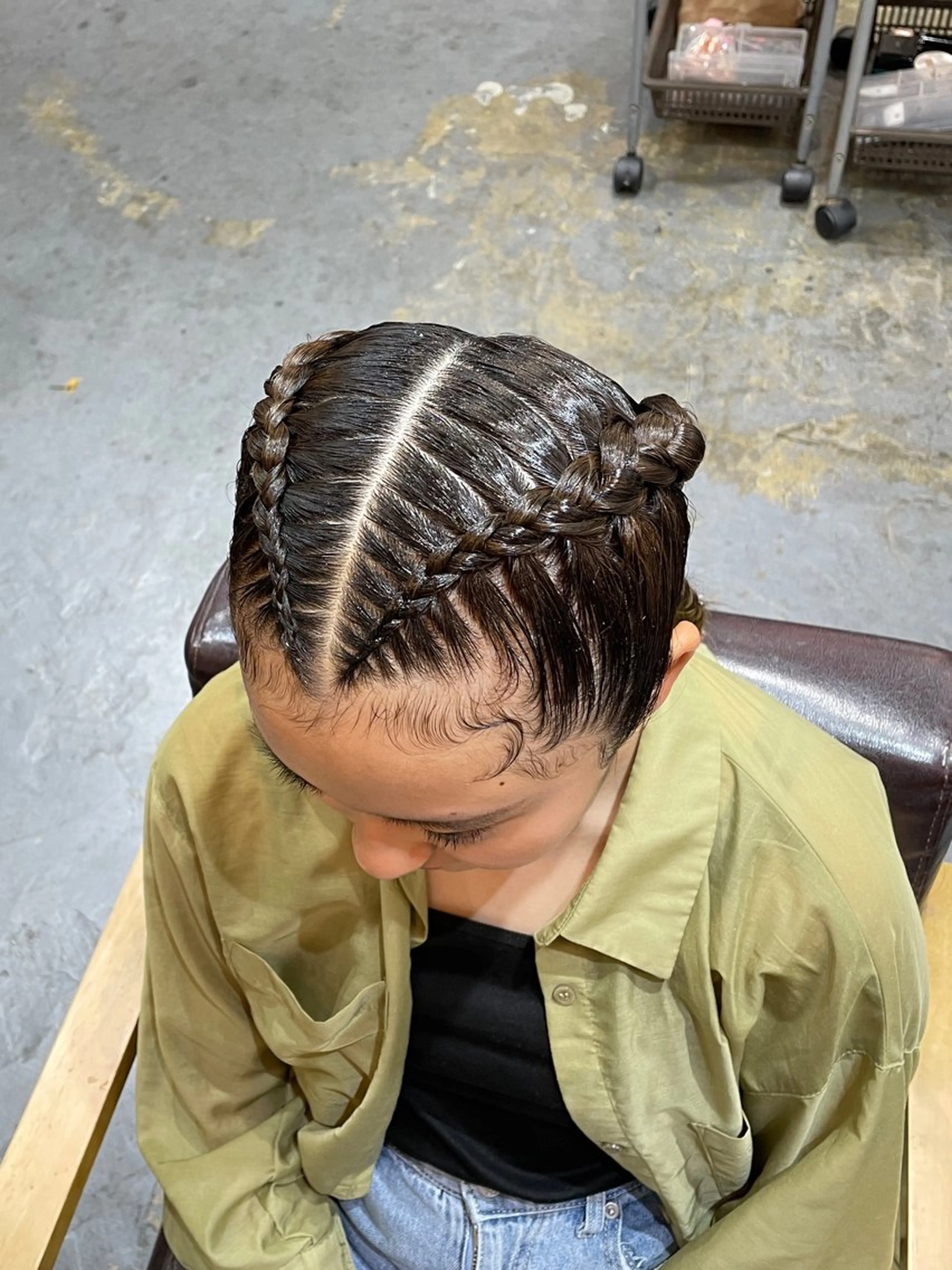 ヘアアレンジ RINA ブリーチ / 海外レイヤーのヘアスタイル