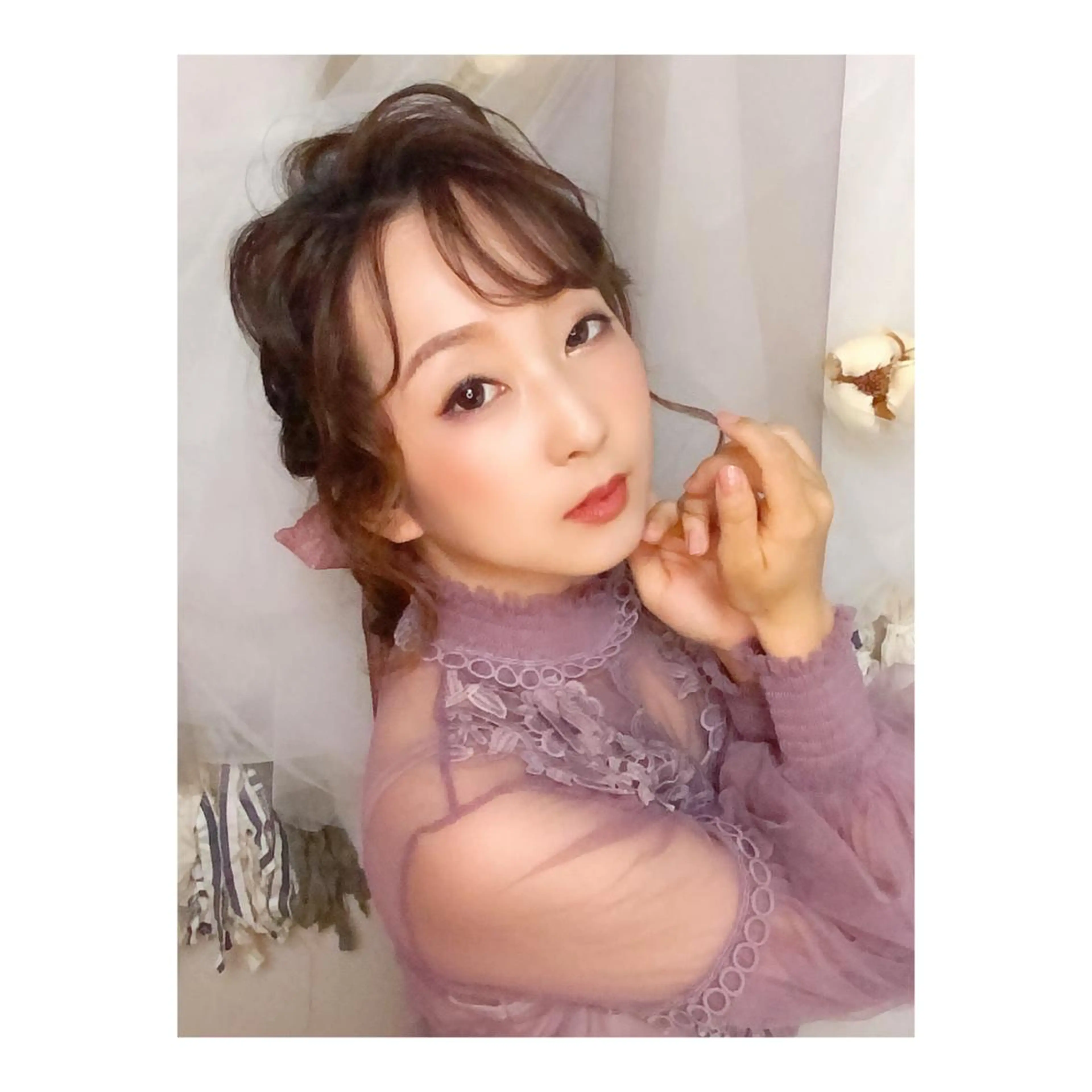 ロング ヘアアレンジ ヘアアンドメイクムタ 新居のヘアスタイル