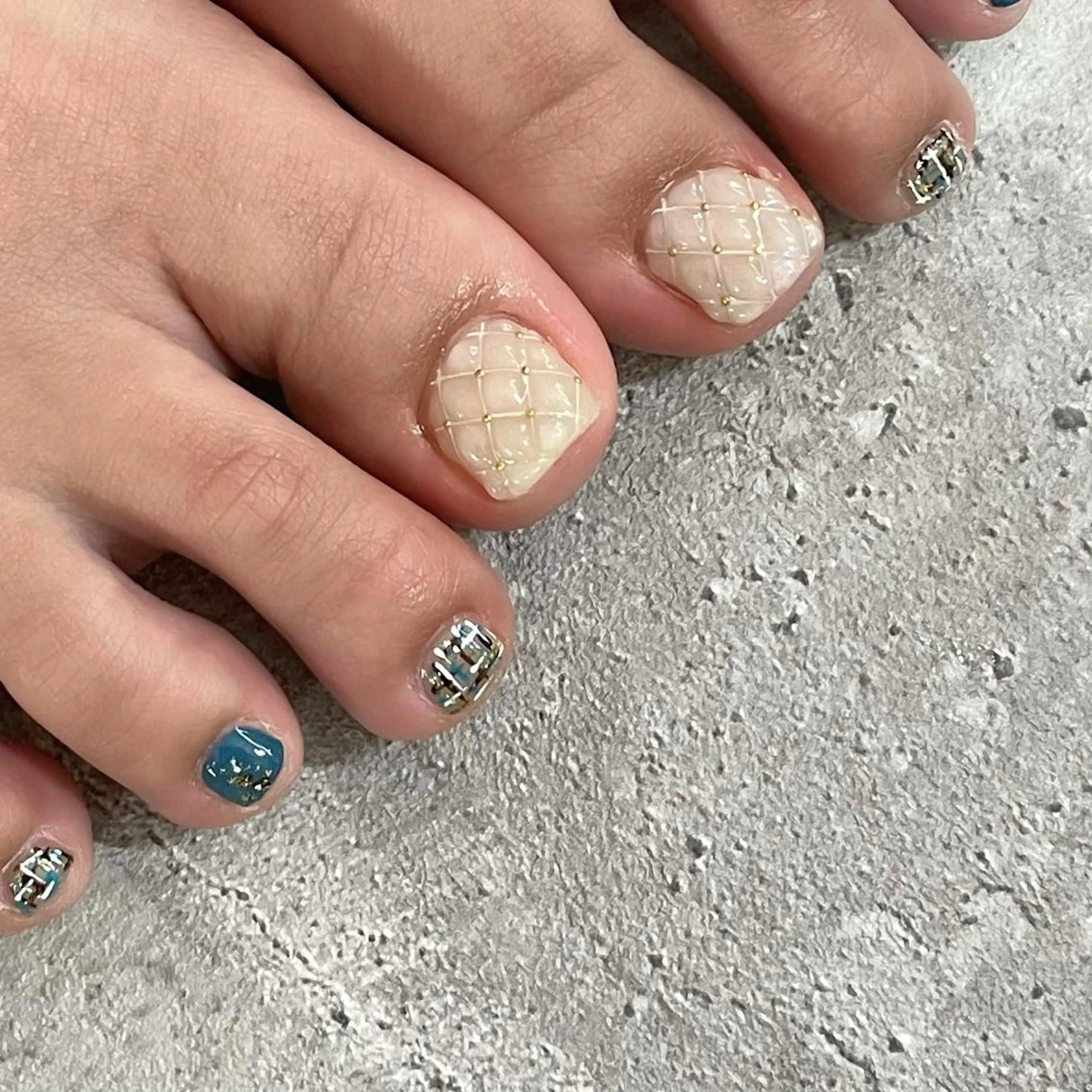 ネイル フットネイル ジェルネイル 東 千夏のネイルデザイン