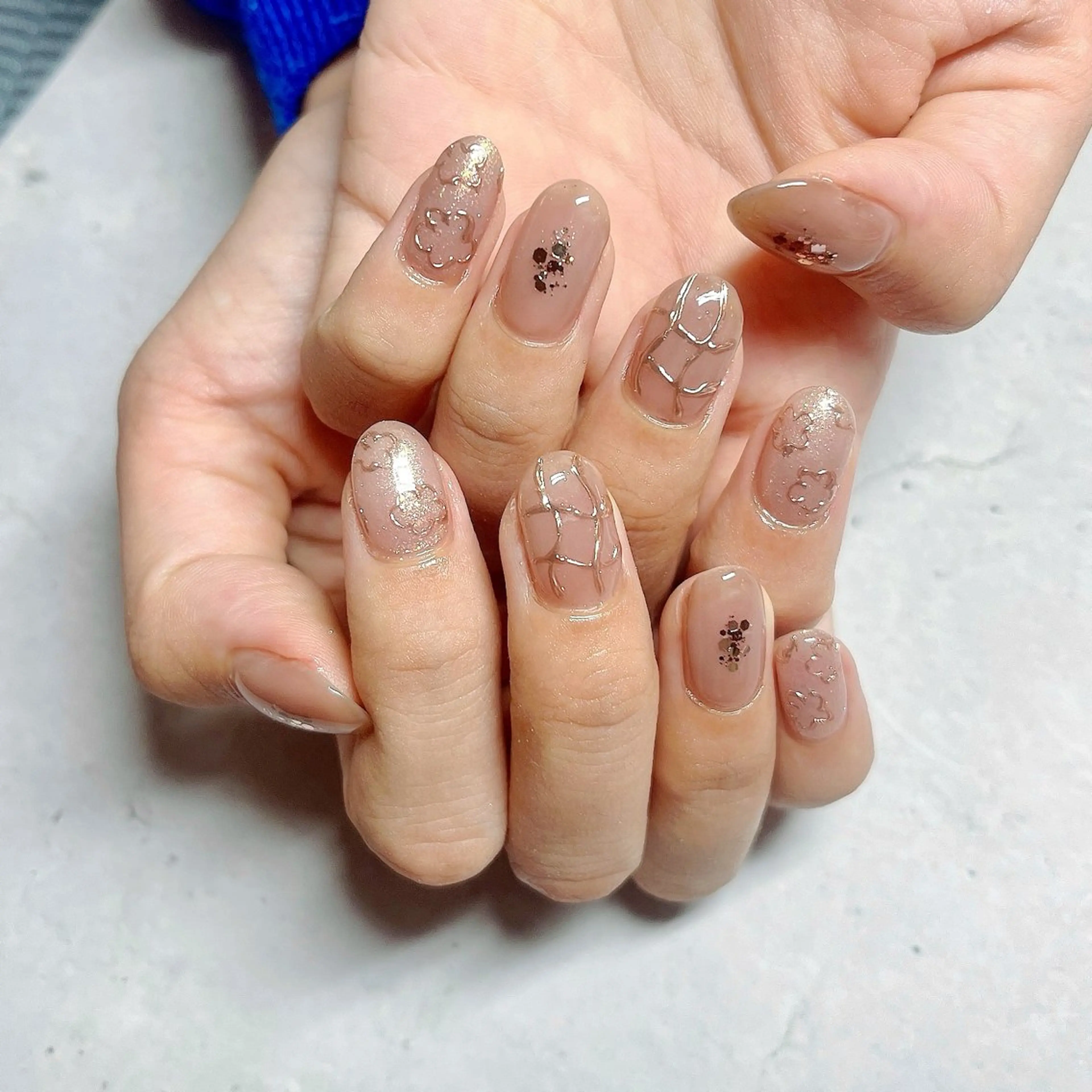 ネイル ニュアンスネイル ハンドネイル nail patio 新越谷 yukiのネイルデザイン
