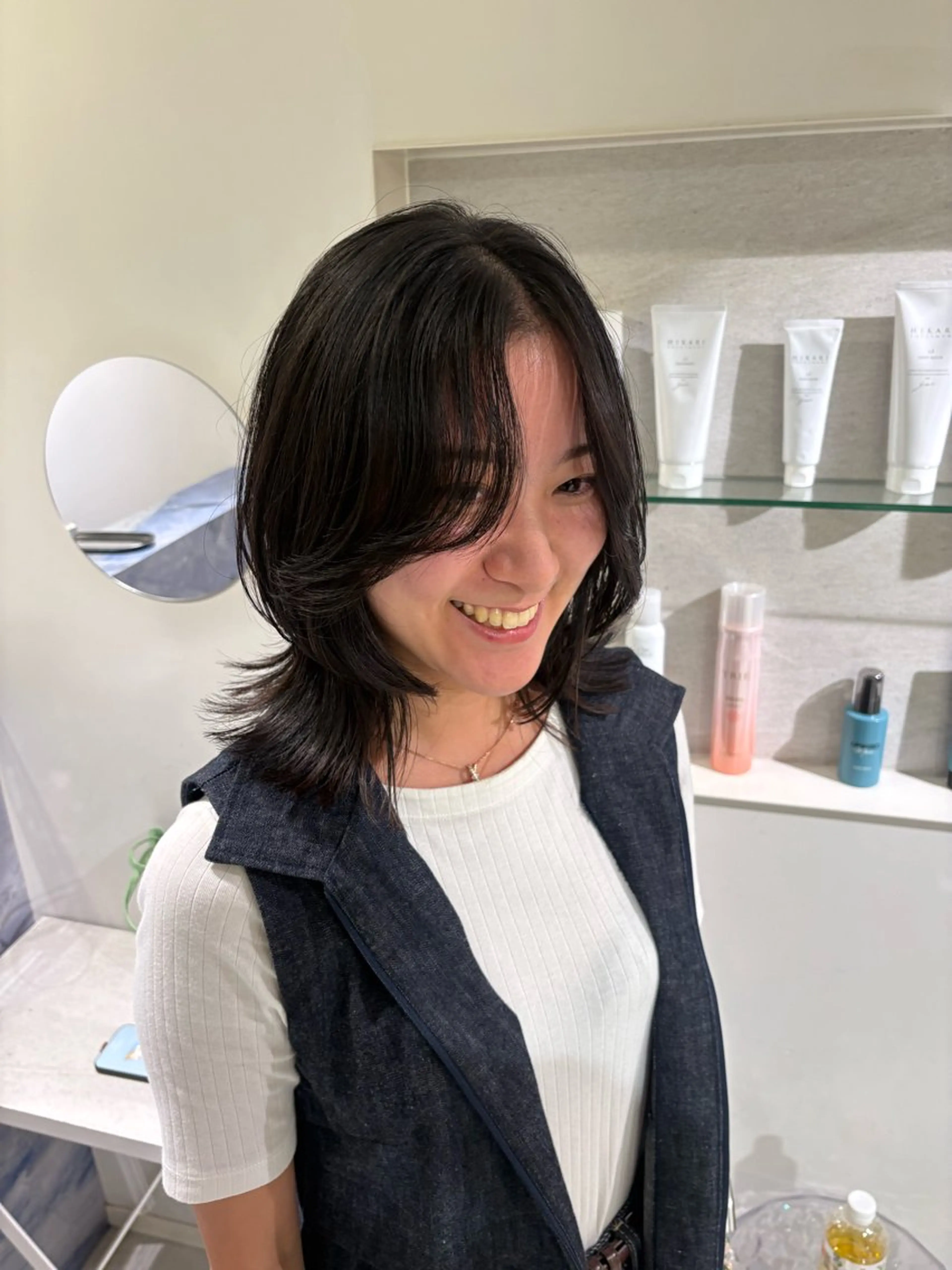 ミディアム 【ボブ・ショート】 ／ おおの かい🫟のヘアスタイル