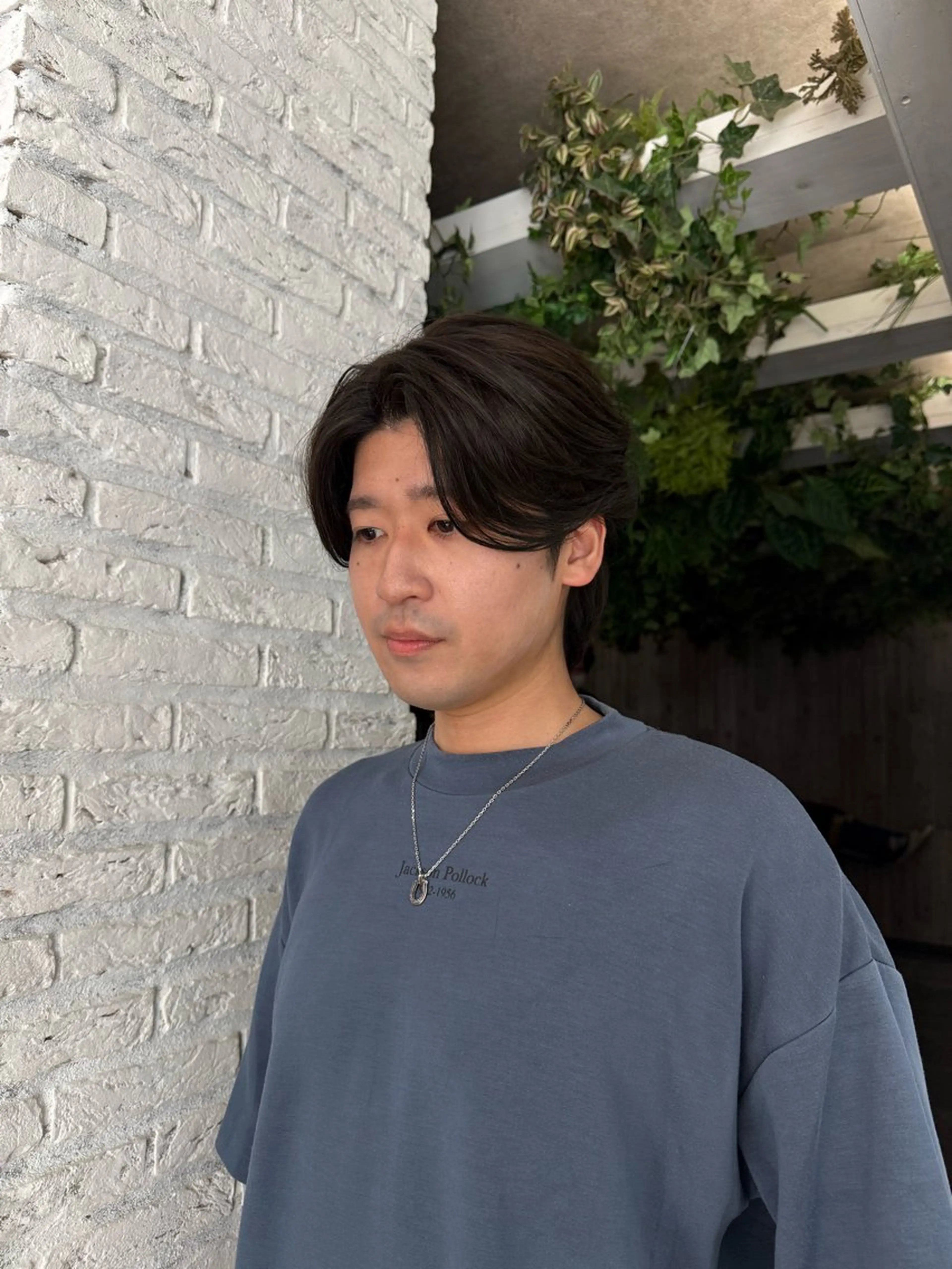 ショート カラー メンズ ブラウンカラー 透明感カラー ヘアカラー 藤原暖 ／カラーモデル募集のヘアスタイル