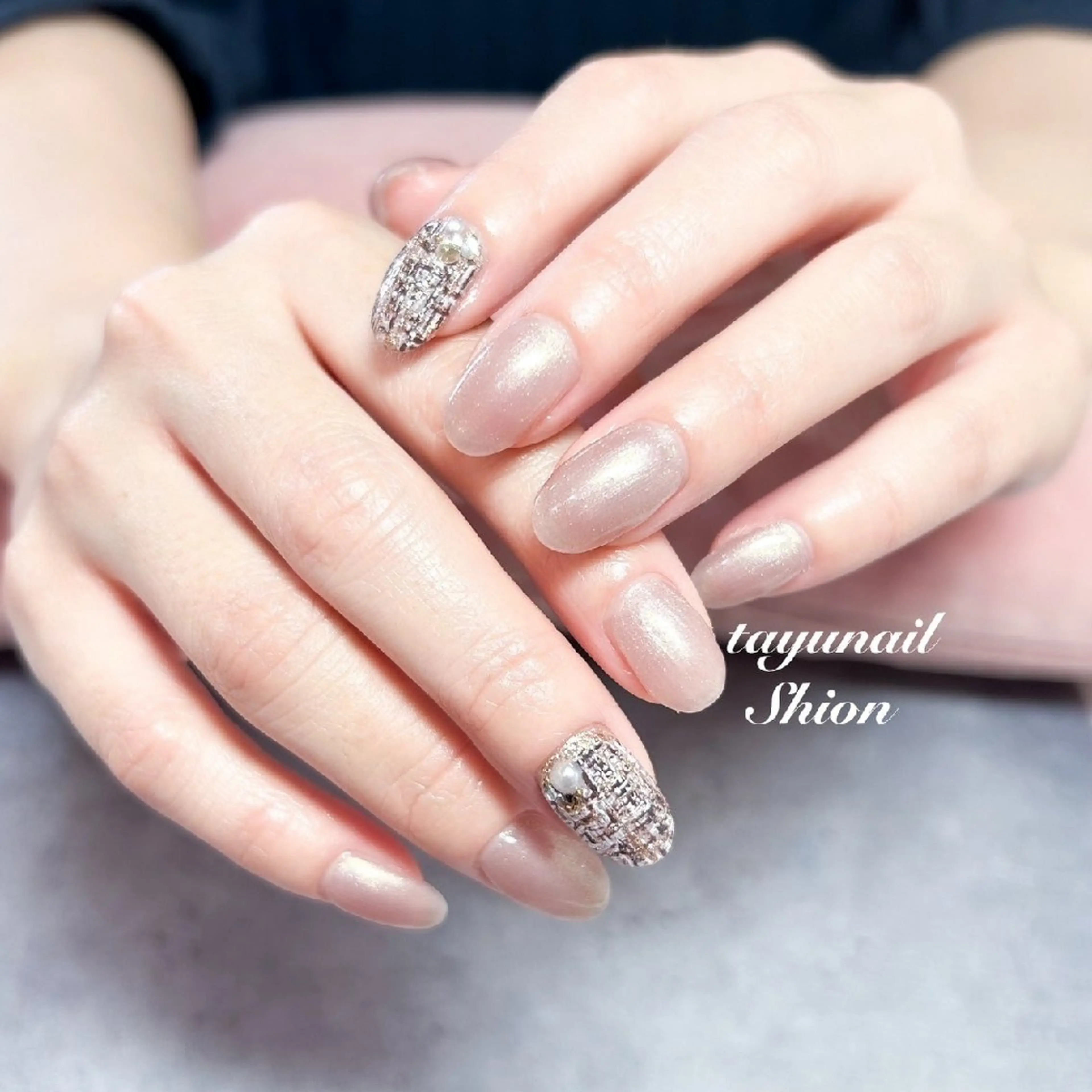 ネイル アートネイル ジェルネイル ラメ(グリッター) ラメグラデーション ワンカラーネイル ネイルサロン 【たゆnail】のネイルデザイン