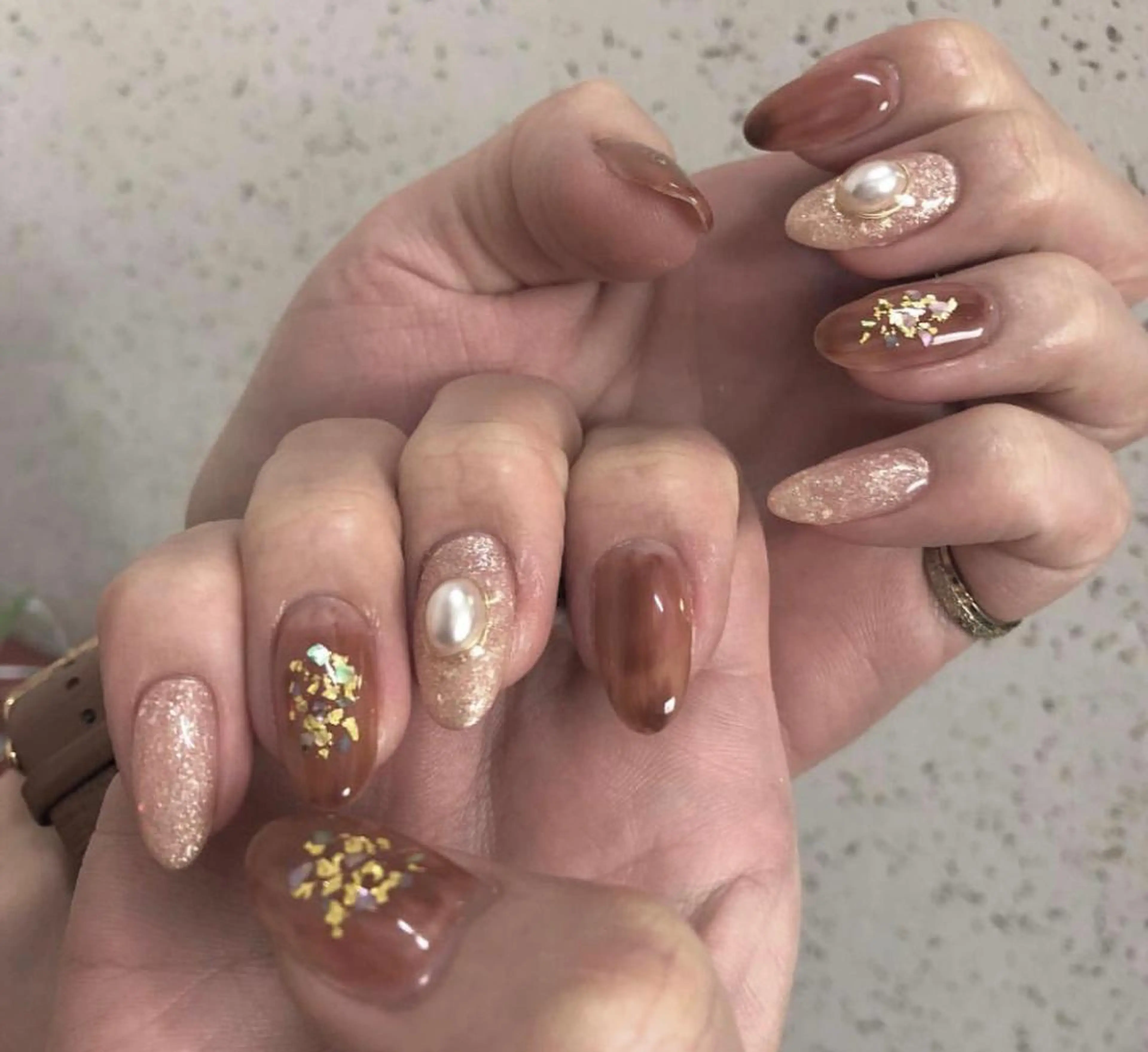 ネイル パラあり！フィルイン 美フォルムのネイルデザイン