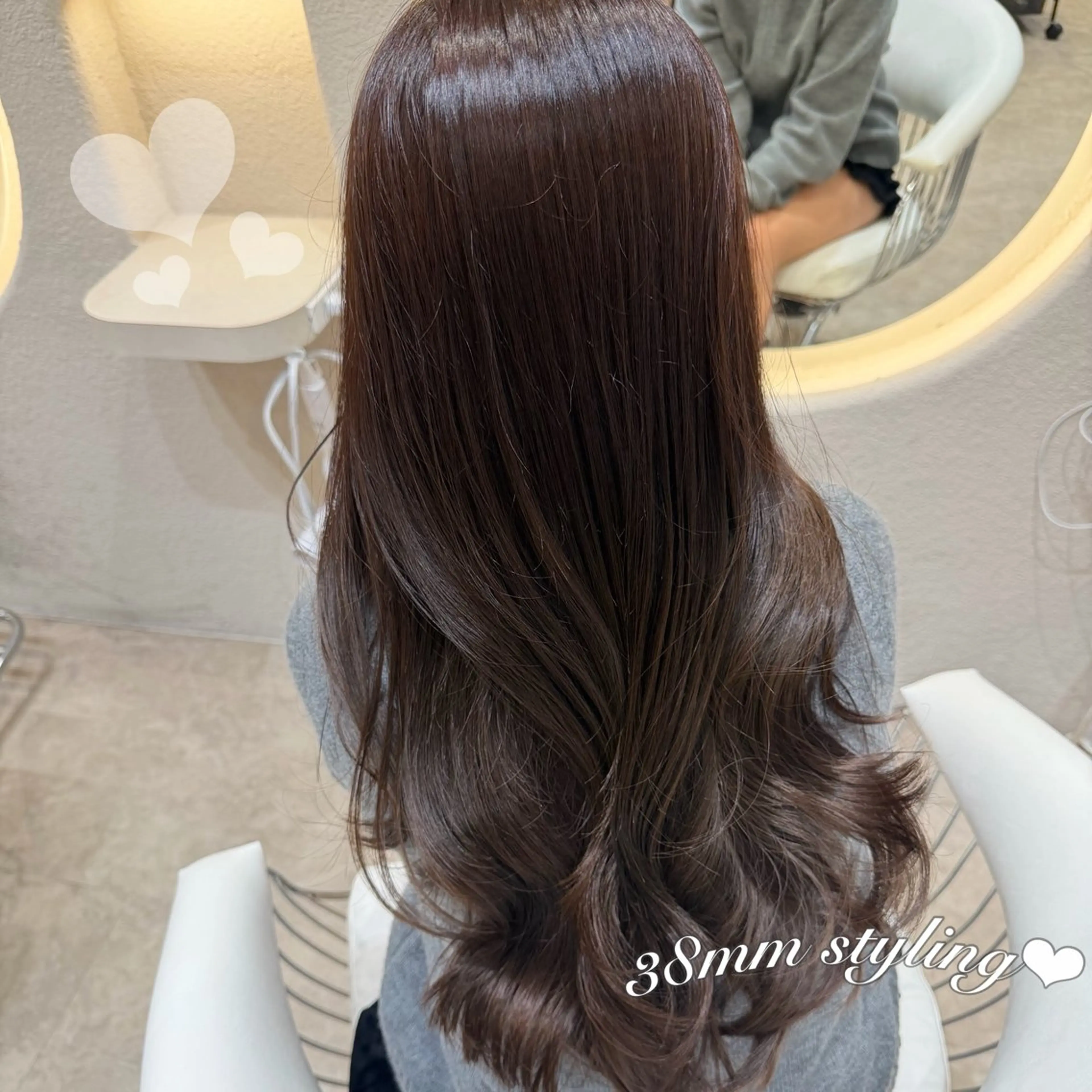 👗お出かけ前に💭前髪顔周りカット➕コテ巻き仕上げ💖の写真