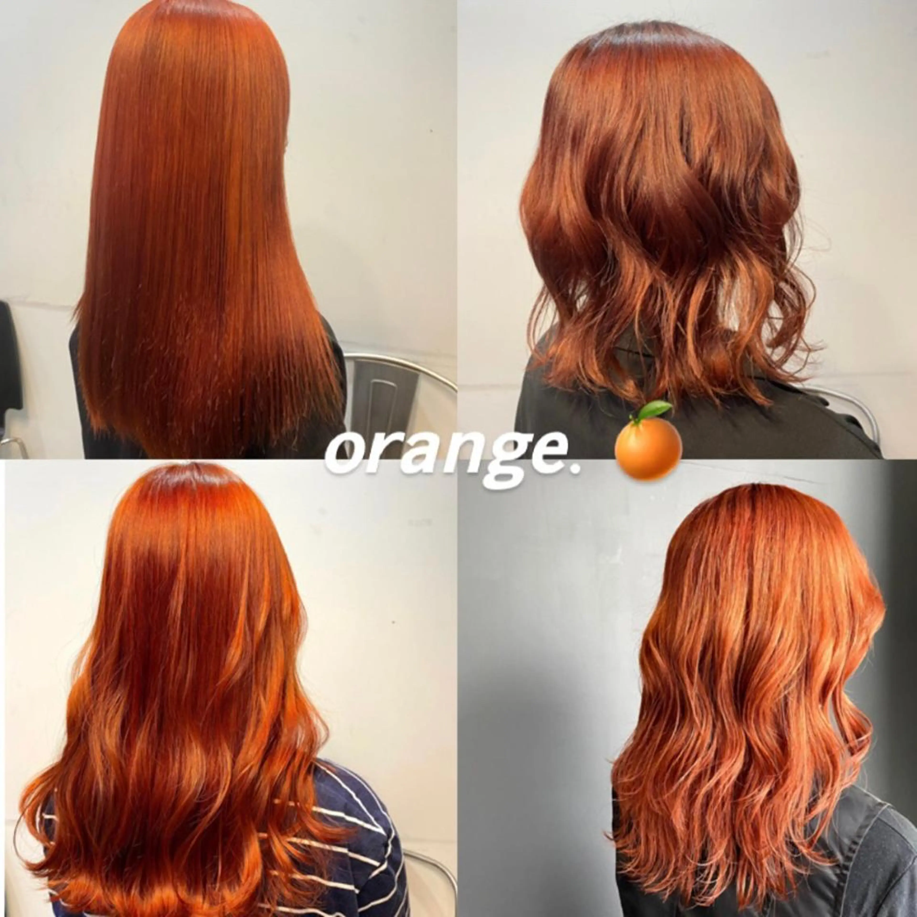 カラー オレンジ ∴Sanae. ∴ トータルビューティーのマツエク・マツパデザイン