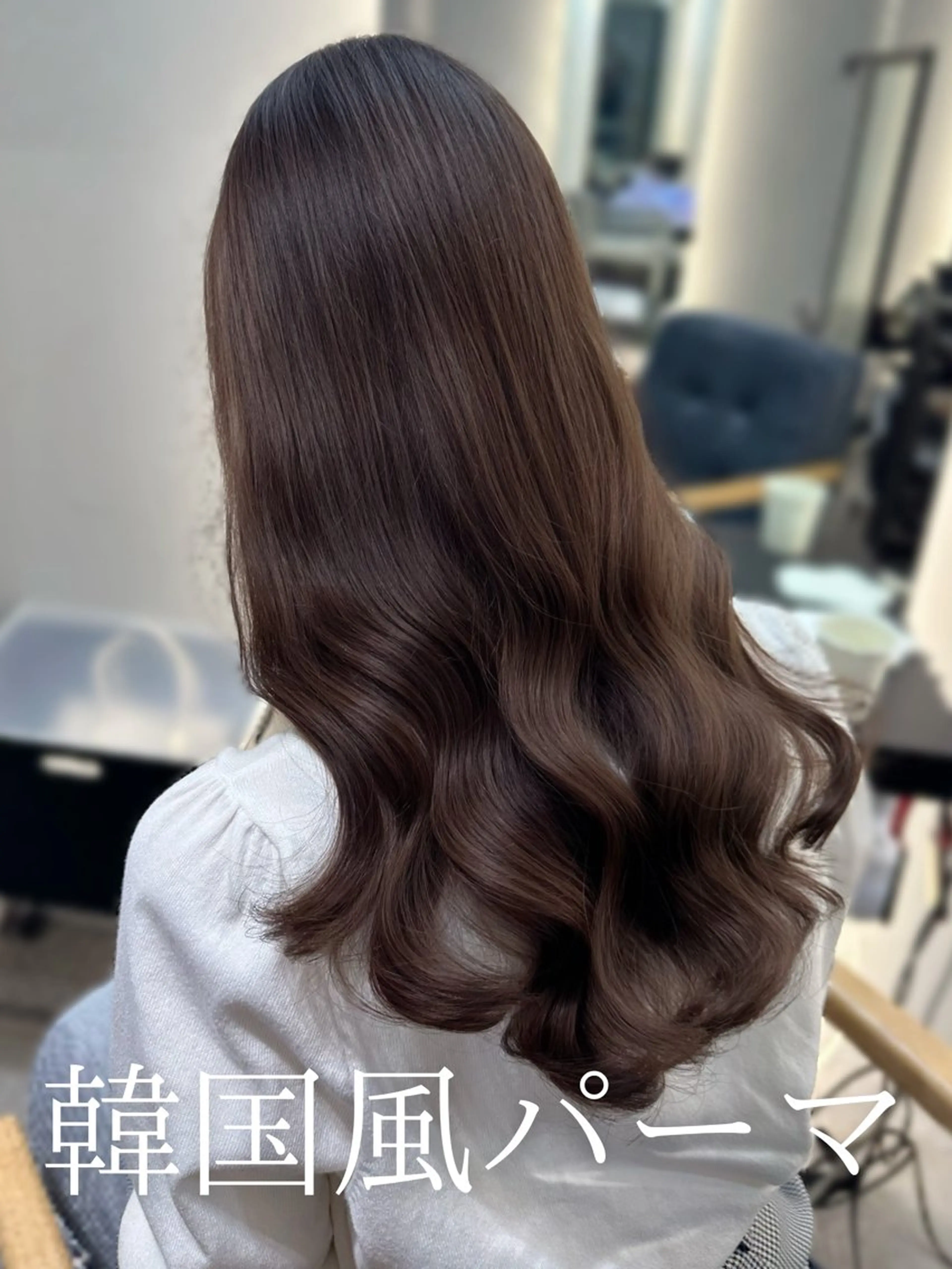 セミロング 韓国風パーマ/ 韓国ヘア/大森千寛のヘアスタイル