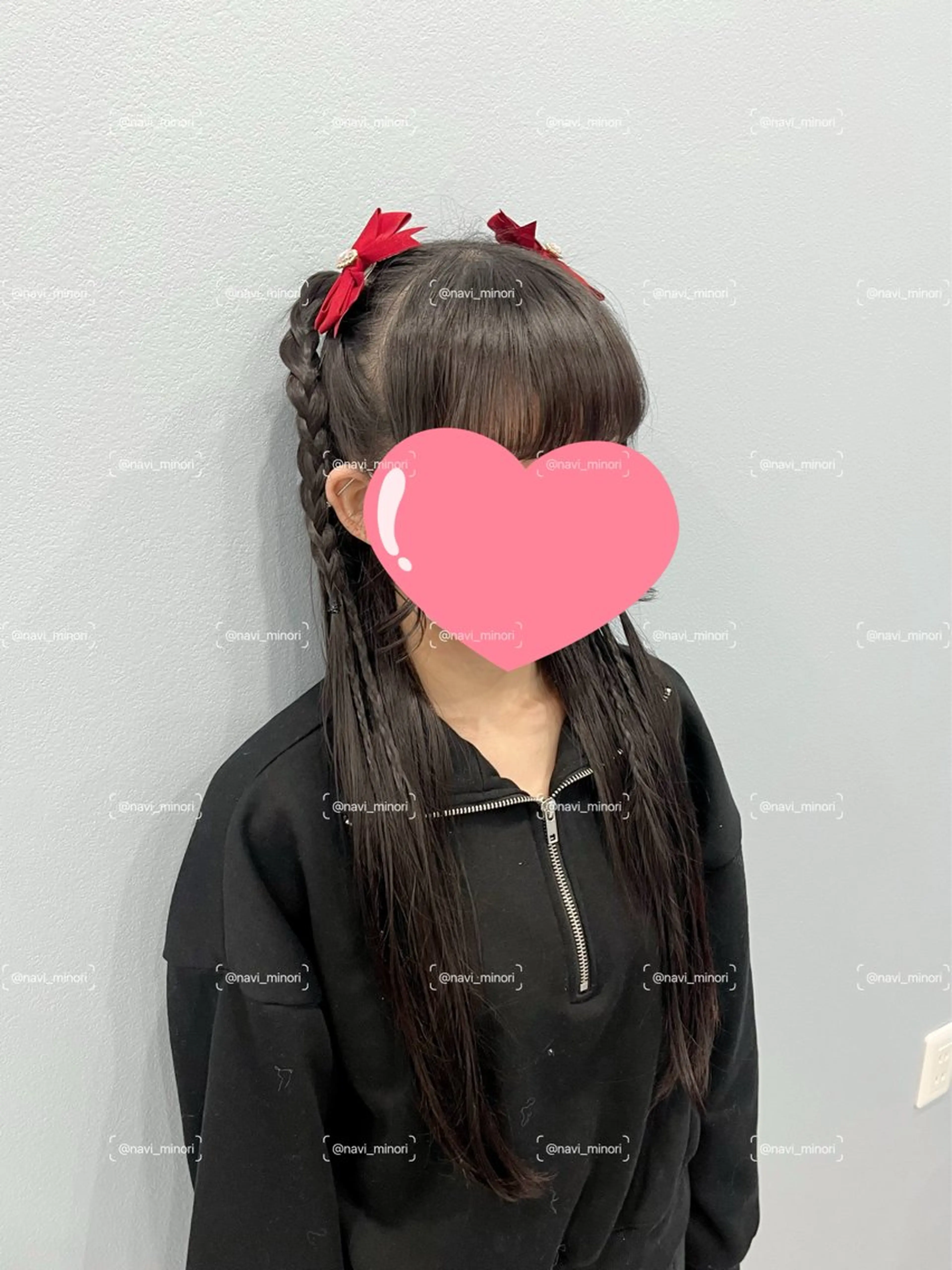 ロング ヘアアレンジ 三つ編み Hairset minoriのヘアスタイル