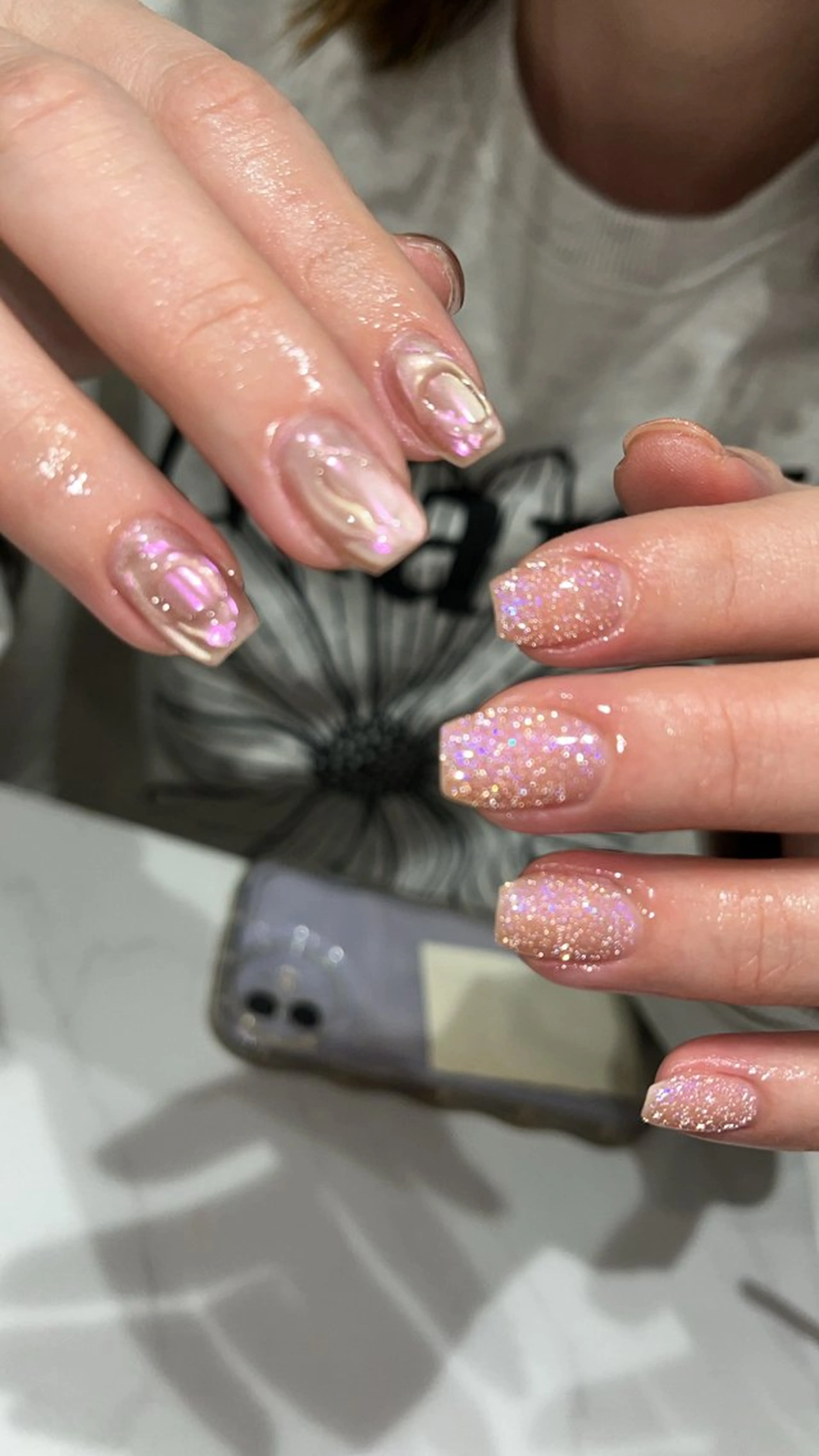 ネイル フラッシュネイル ジェルネイル ハンドネイル lemon nailレモンネイルのネイルデザイン