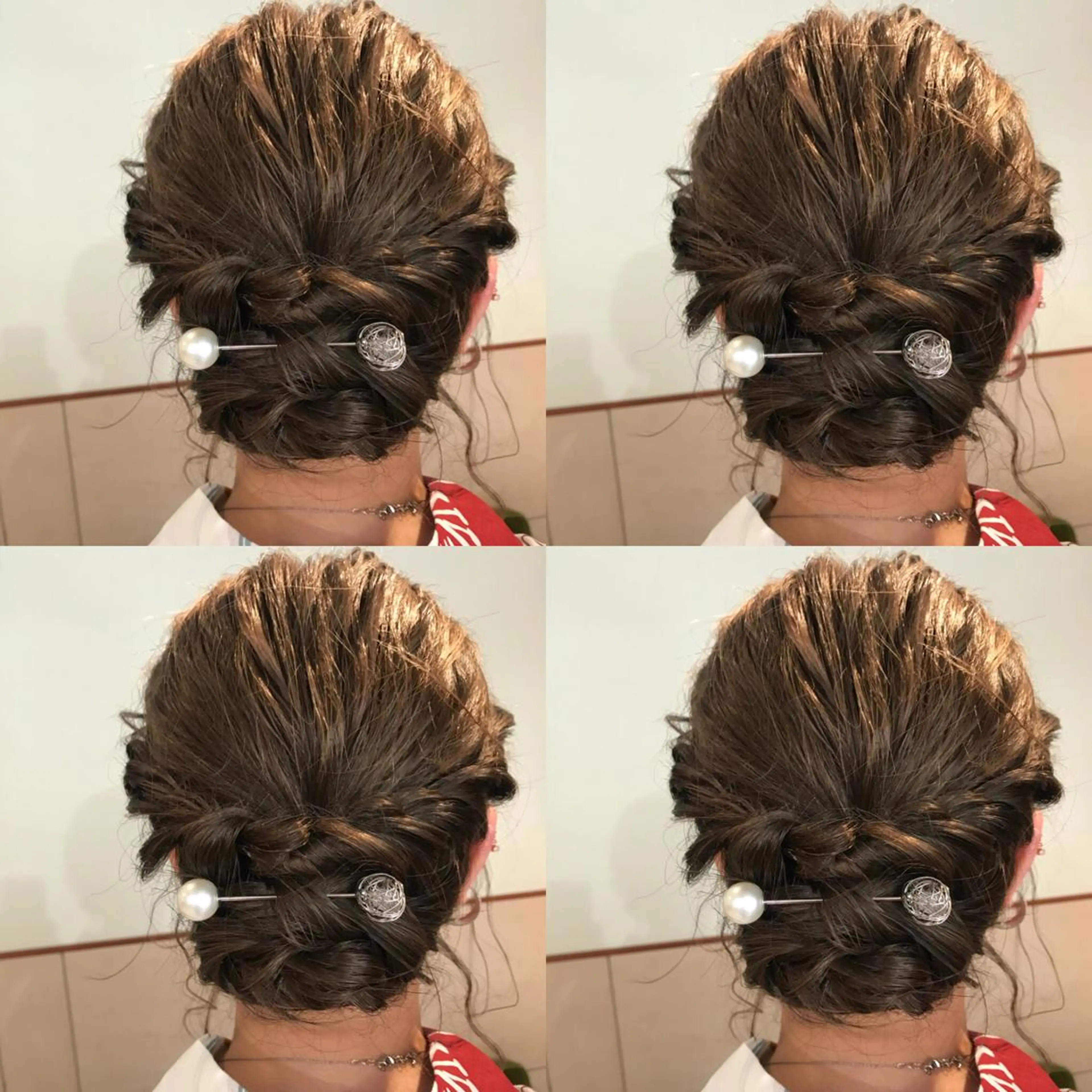 ミディアム カラー 浴衣 SALOWIN所属・小栗 麻衣のヘアスタイル