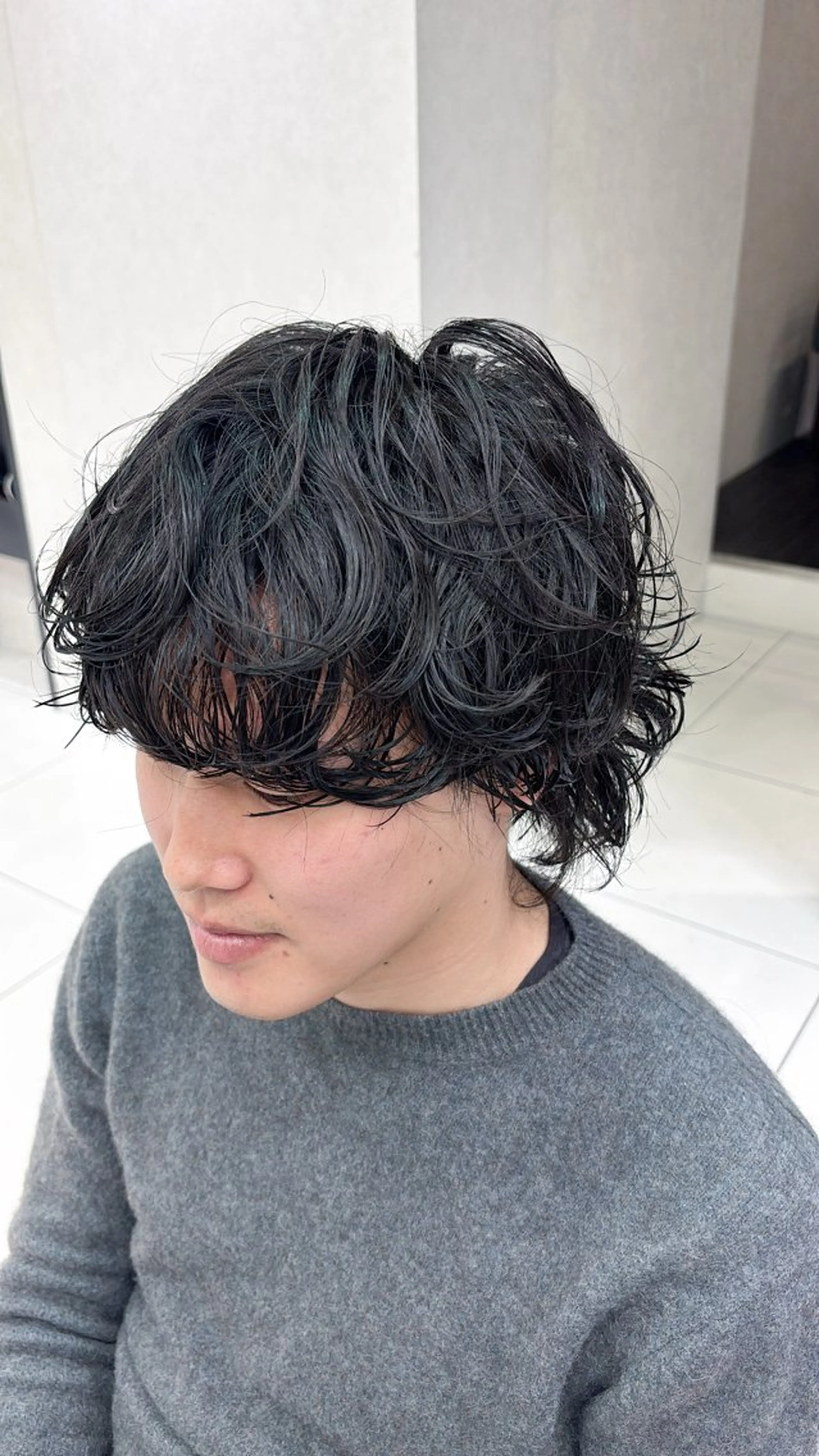 パーマ メンズ メンズパーマ カット 田中 綾太のヘアスタイル