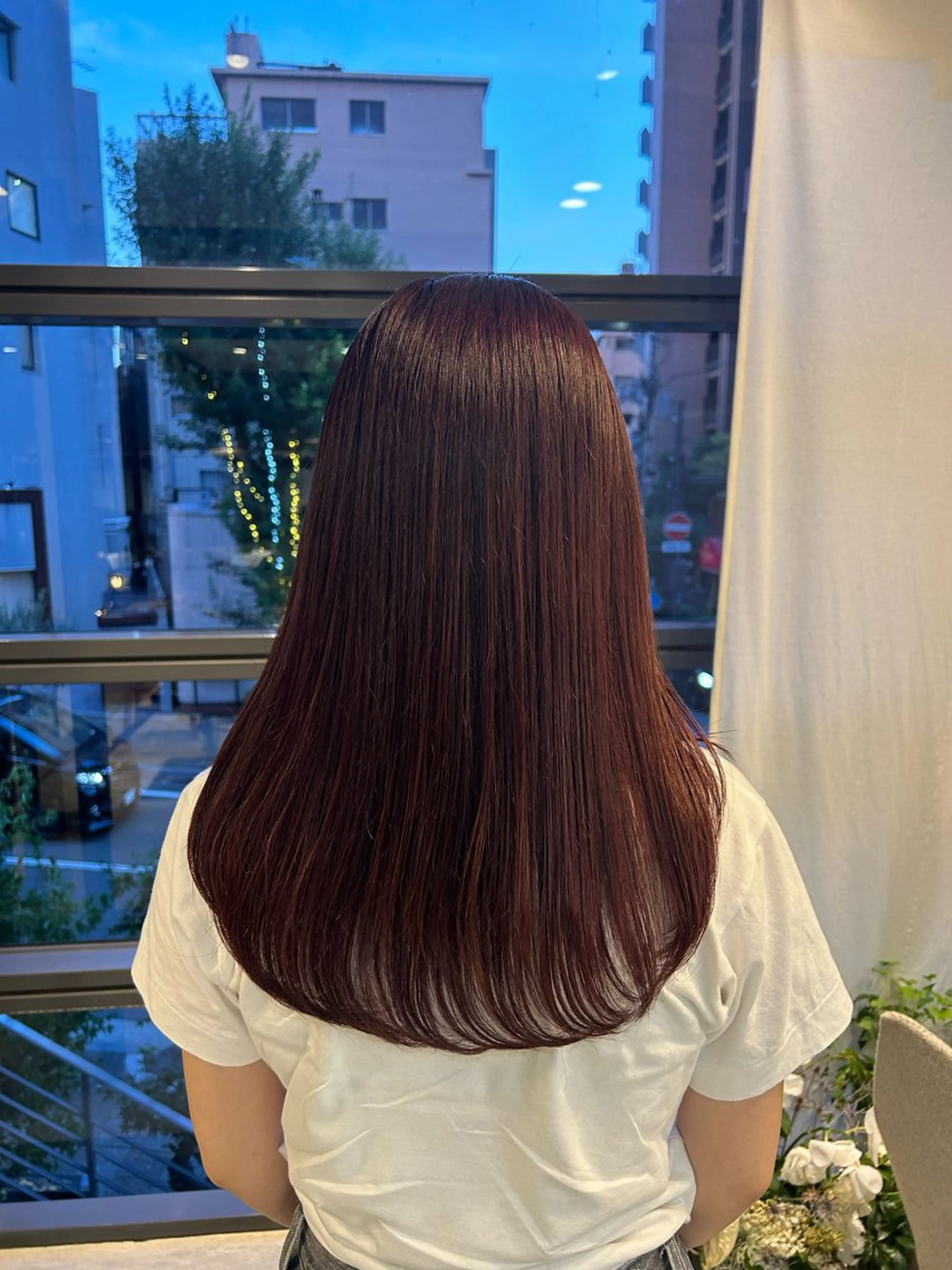 セミロング カラー ・ nanokaのヘアスタイル
