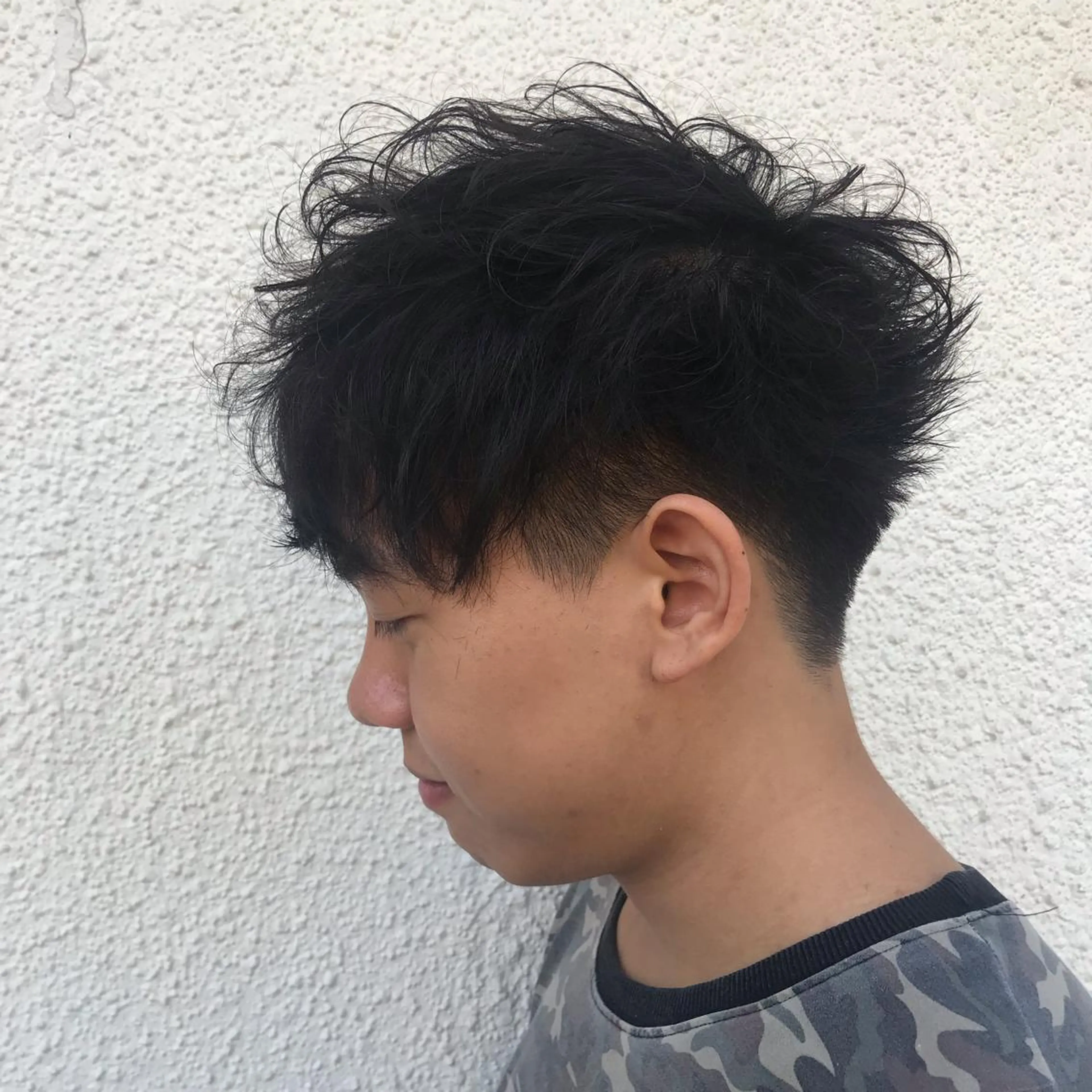 ショート カラー パーマ メンズ ニュアンスパーマ/ レイヤー/茶屋町のヘアスタイル