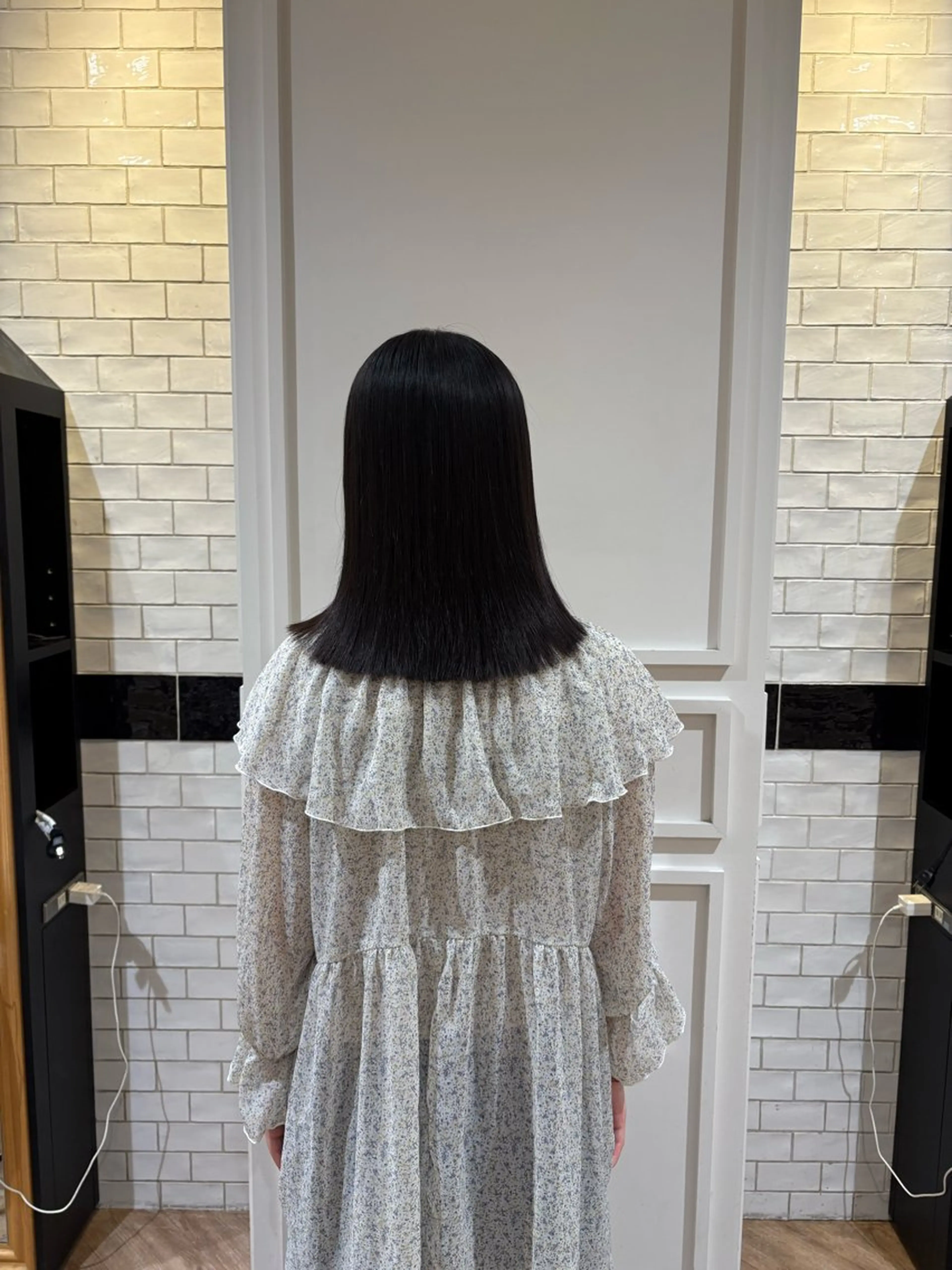 セミロング かじ りんねのヘアスタイル