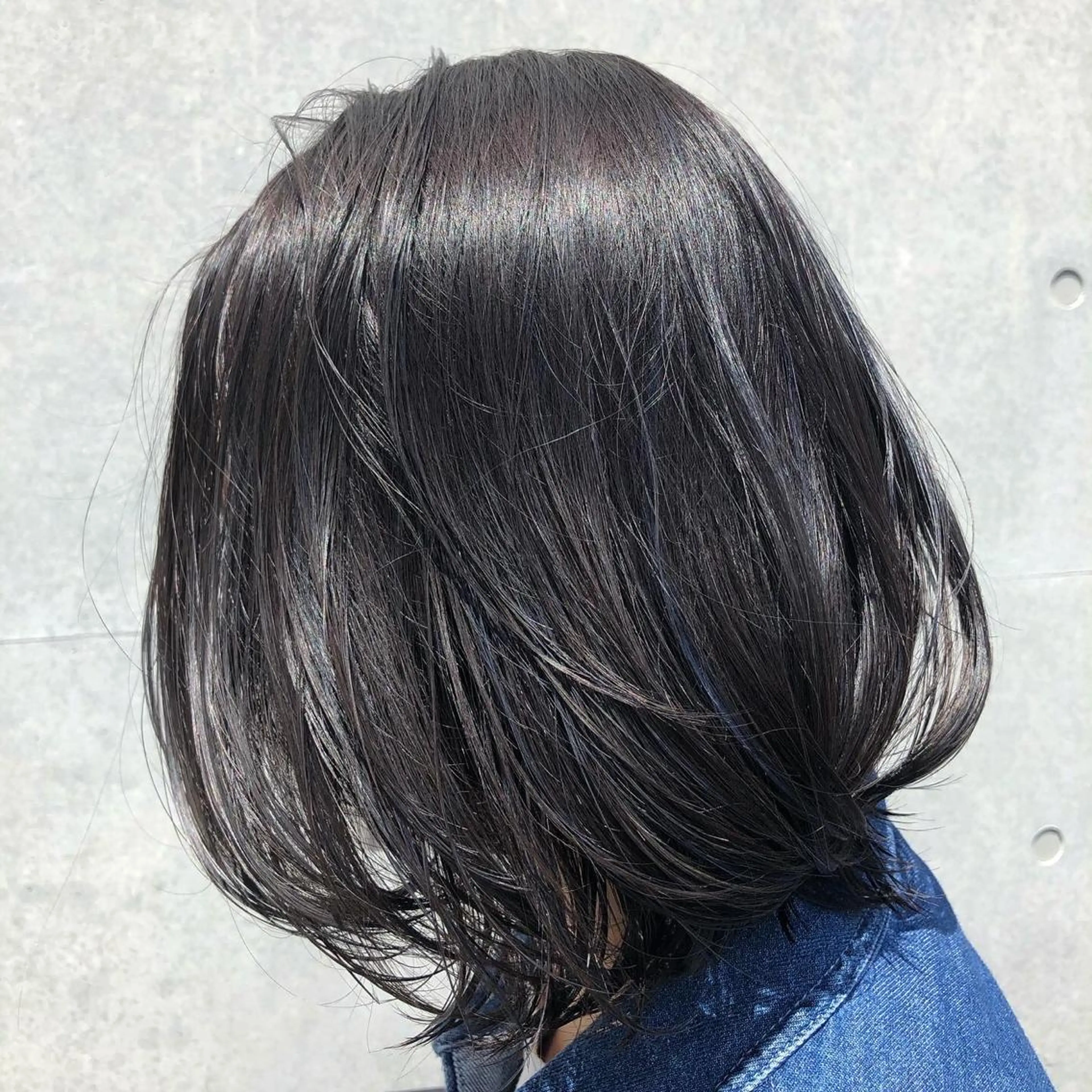 ミディアム カラー 透明感カラー グレージュ くまがい みゆ【edge.】のヘアスタイル