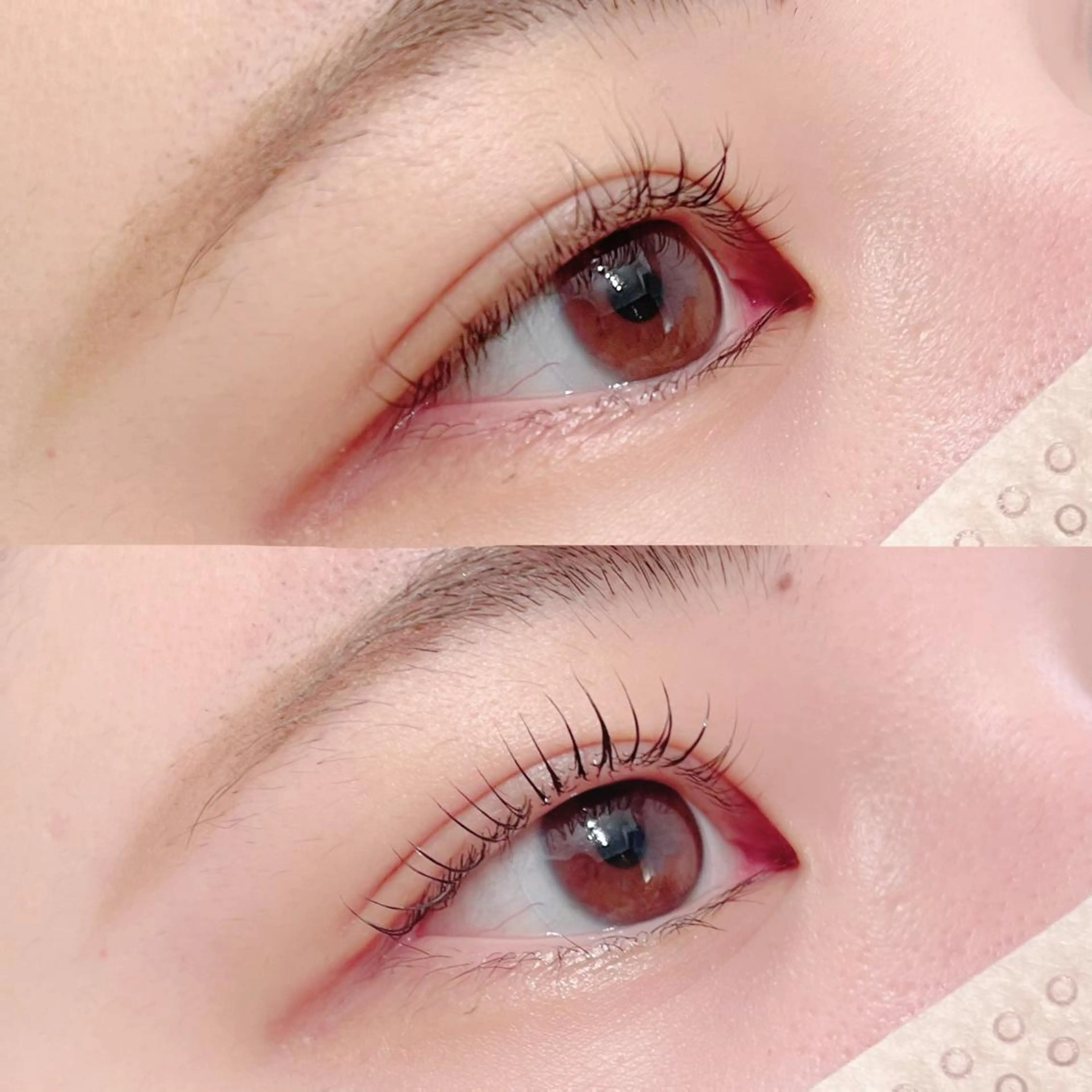 マツエク・マツパ ケラチンラッシュリフト ナチュラル まつげパーマ 一重×まつ毛パーマ マツパ Chante Lily所属・森崎 麗のマツエク・マツパデザイン