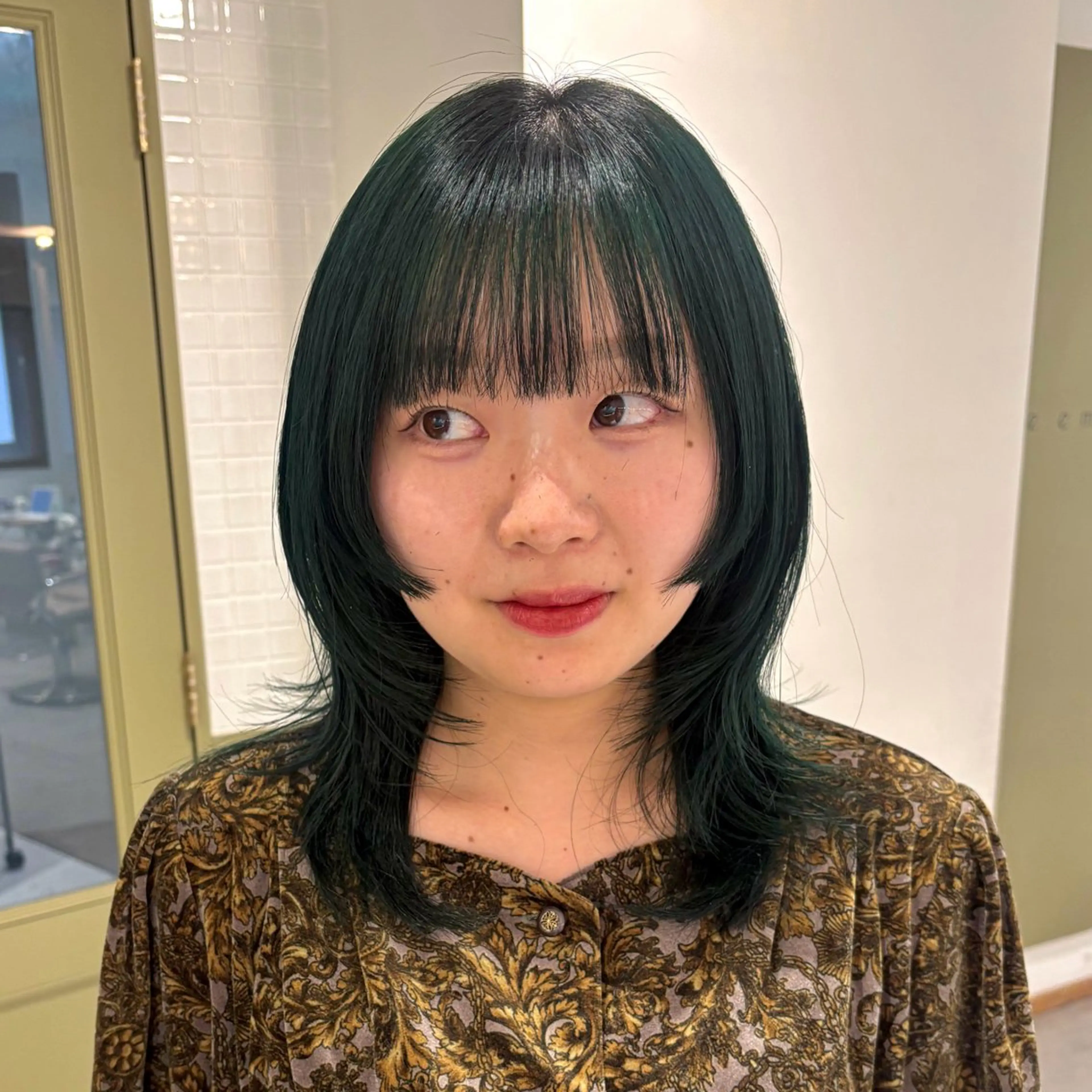 ミディアム カラー 伸ばしかけ 姫カット レイヤーカット 🎯🦖ʜᴀɴᴀ 似合わせショート🌷のヘアスタイル