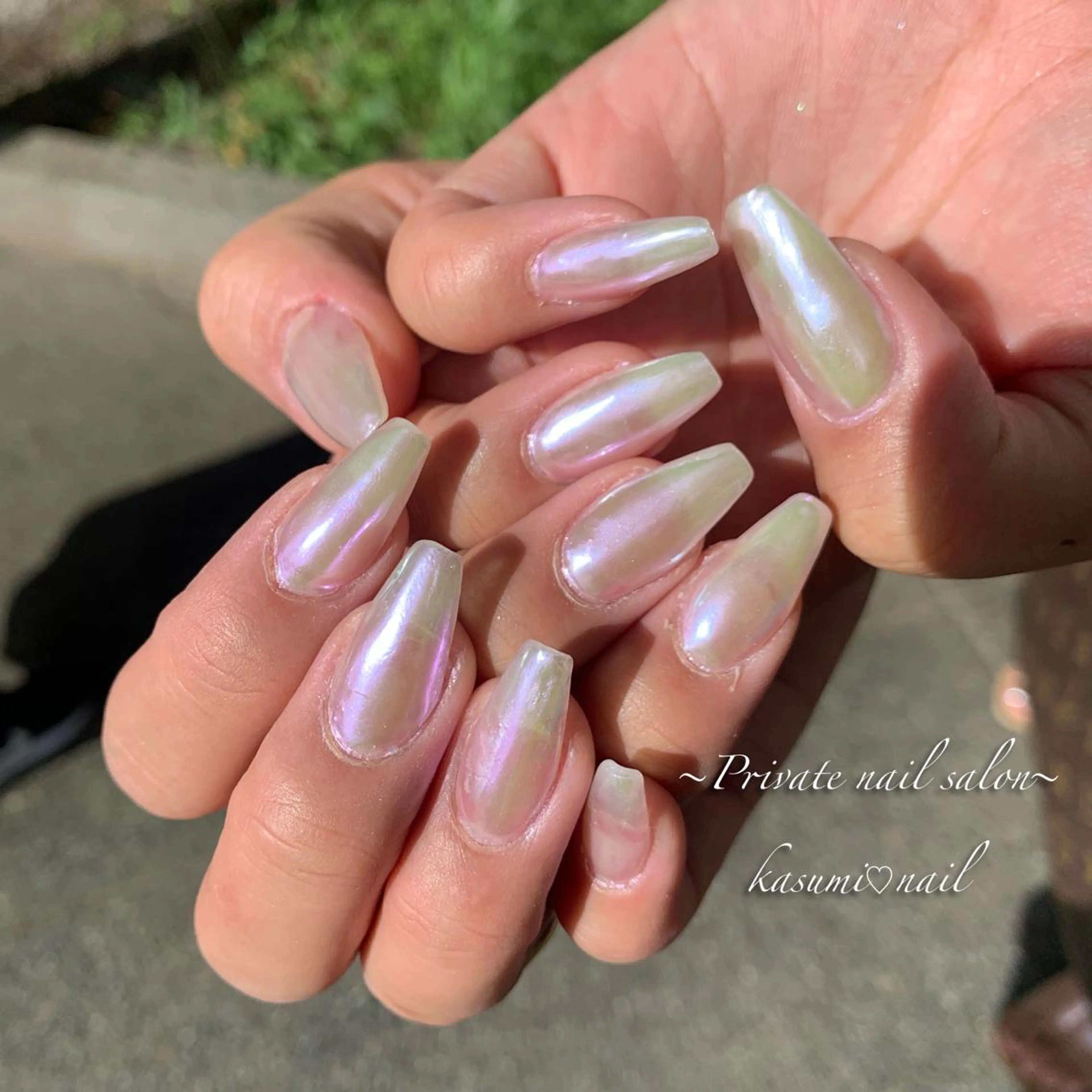 ネイル ラメ(グリッター) マグネットネイル ミラーネイル ニュアンスネイル 冬ネイル KASUMI♡ Nailのネイルデザイン