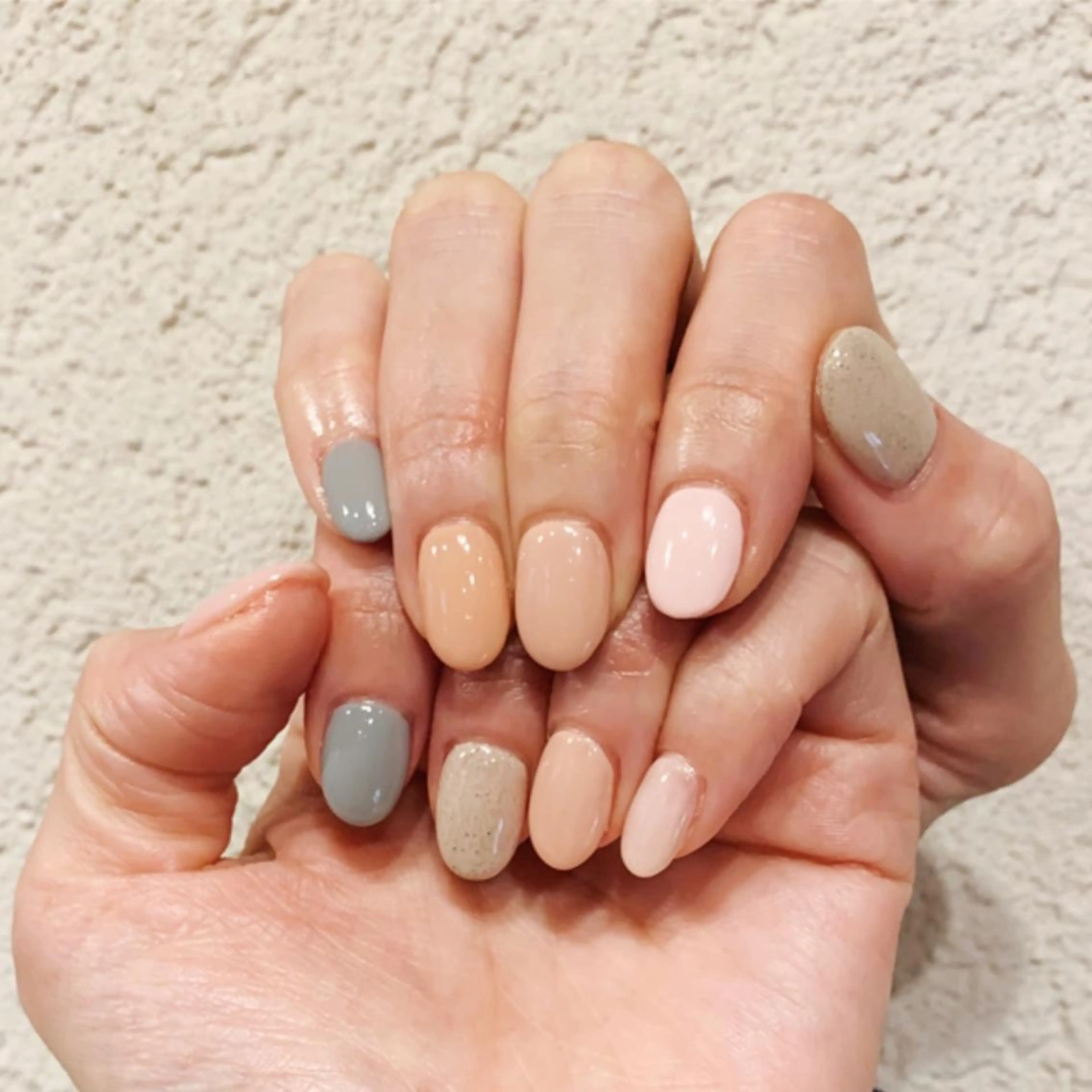 ショート カラー ネイル ハンドネイル ハンドケア naillmatic ﾈｲﾙﾏﾃｨｯｸのネイルデザイン